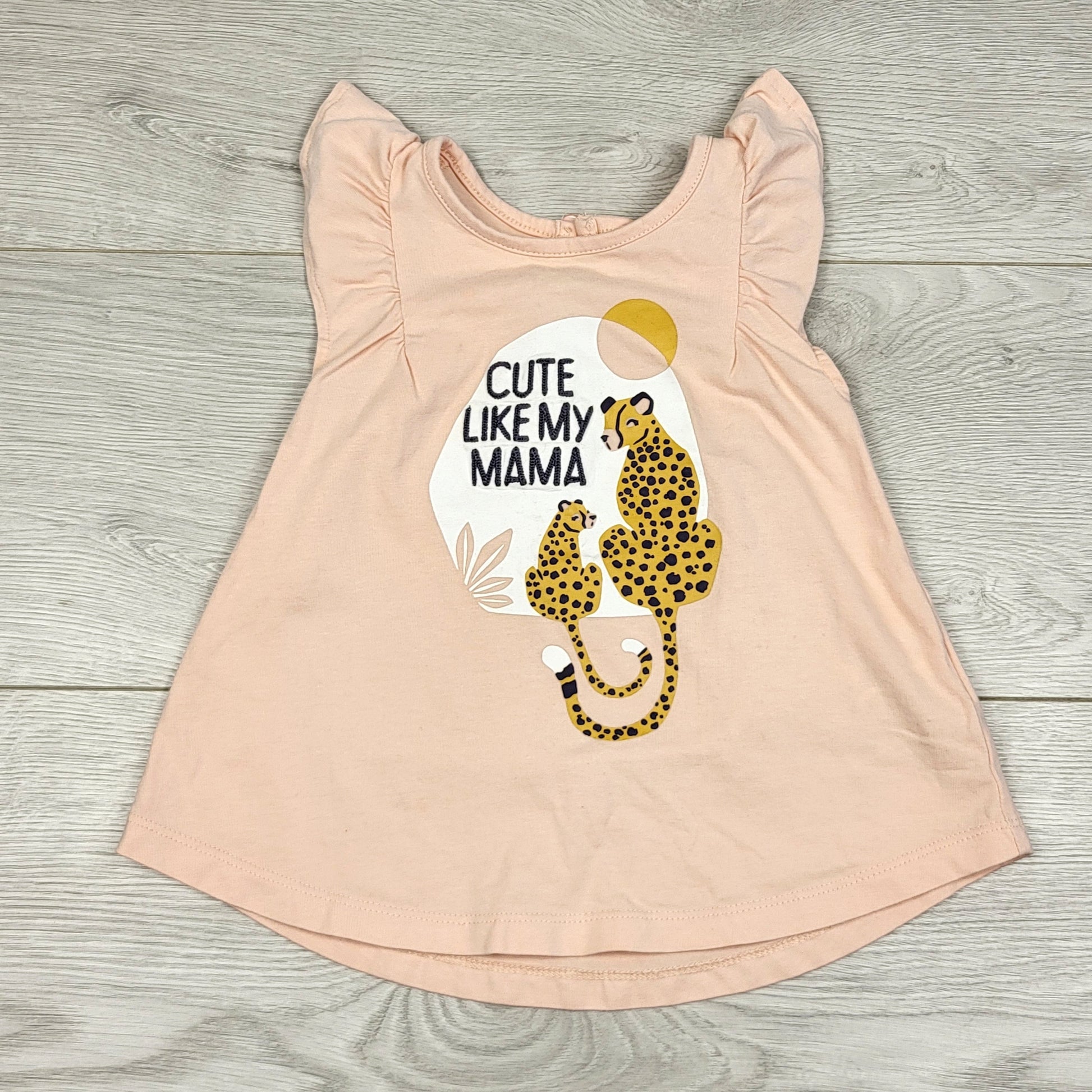 RUBH1 - Haut rose « Cute Like My Mama » d'Isaac Mizrahi. Taille 18 mois