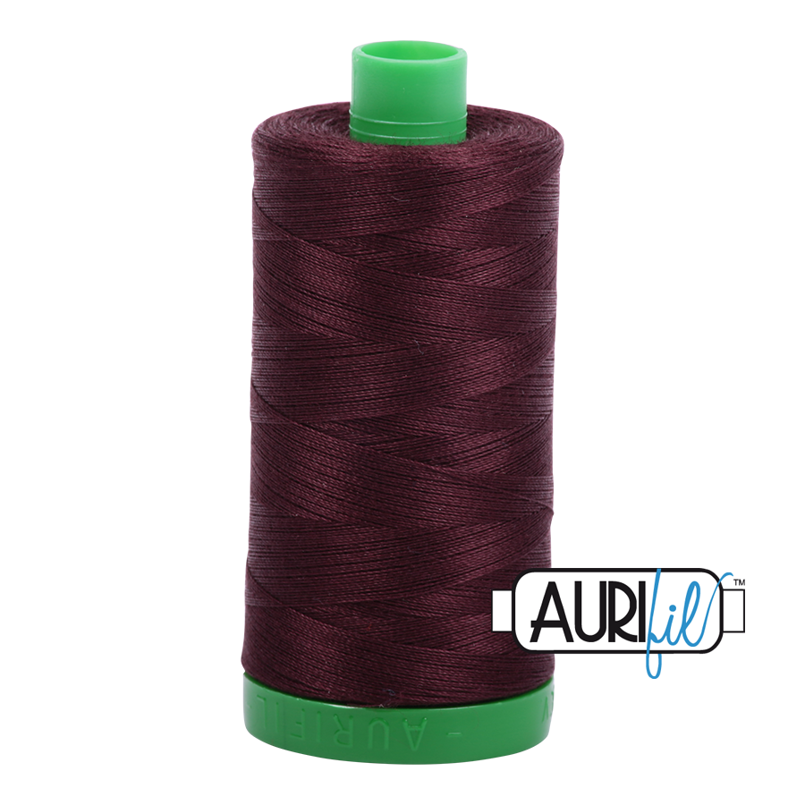 Aurifil Thread - Dark Wine 2468 - 40wt