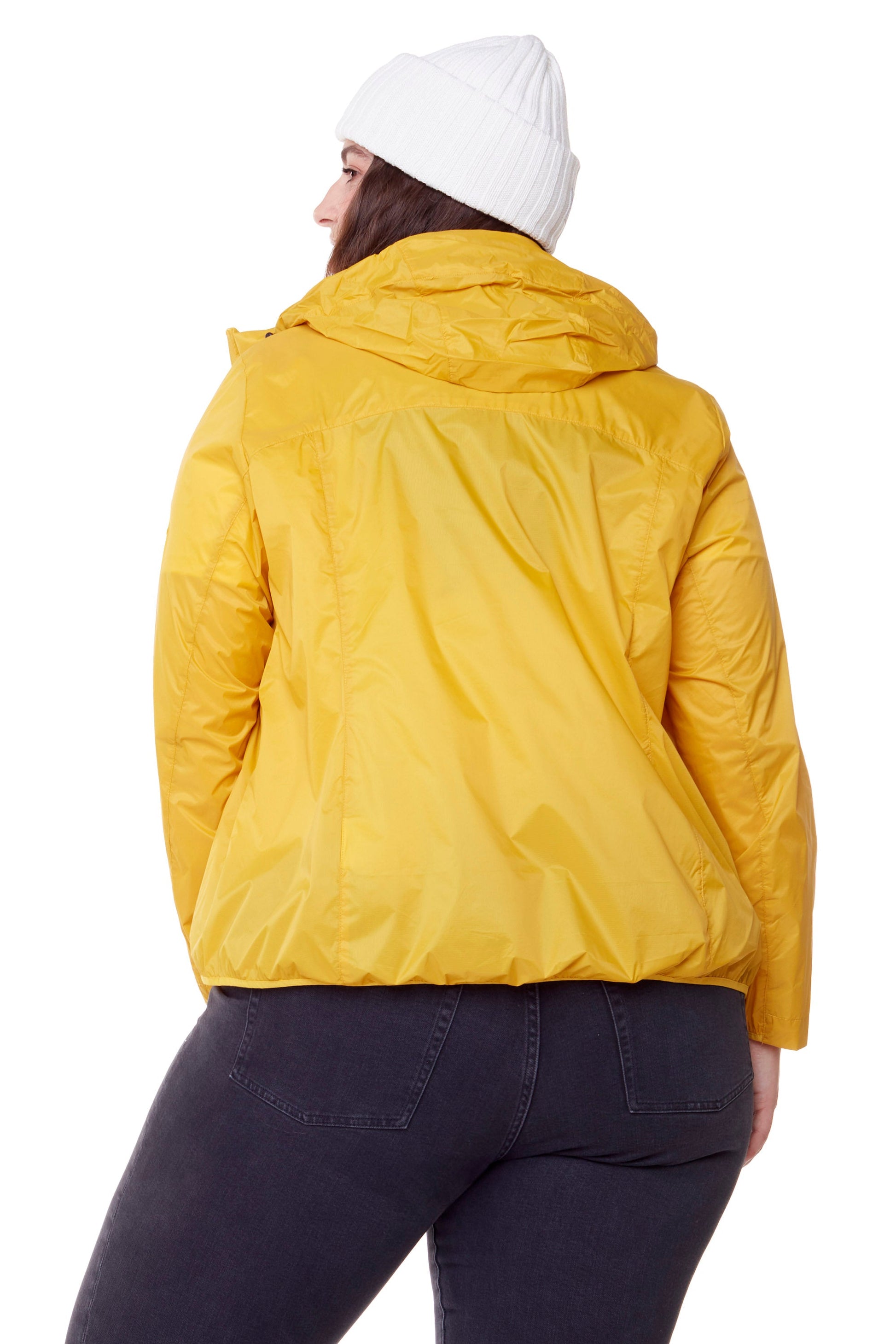 PELLY PLUS | VESTE COUPE-VENT ULTRA-LÉGÈRE (RECYCLÉE) POUR FEMME, JAUNE (TAILLE GRANDE)