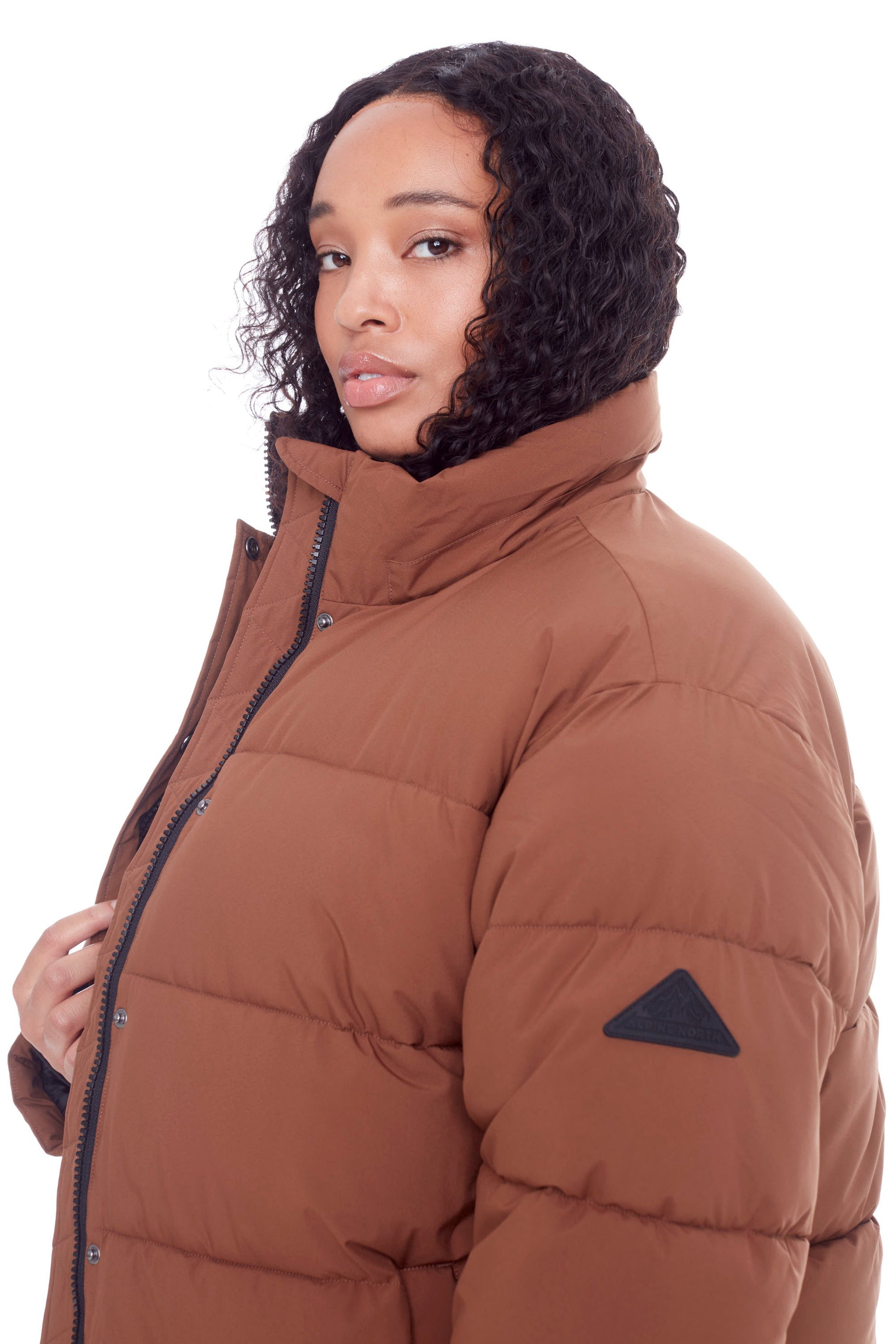 FORILLON PLUS | DOUDOUNE COURTE MATELASSÉE EN DUVET VÉGAN (RECYCLÉE) POUR FEMME, ÉRABLE (TAILLE GRANDE)