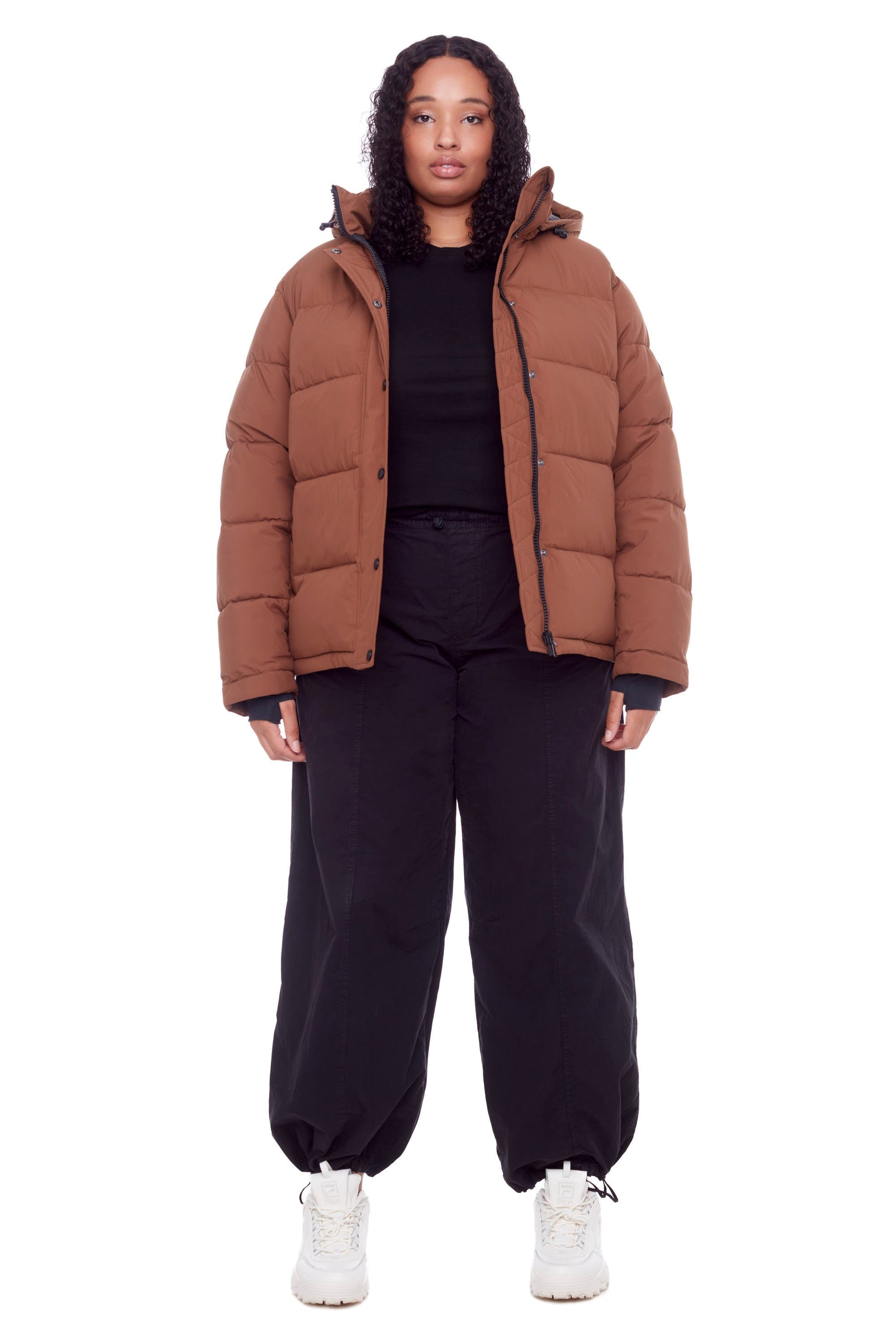 FORILLON PLUS | DOUDOUNE COURTE MATELASSÉE EN DUVET VÉGAN (RECYCLÉE) POUR FEMME, ÉRABLE (TAILLE GRANDE)
