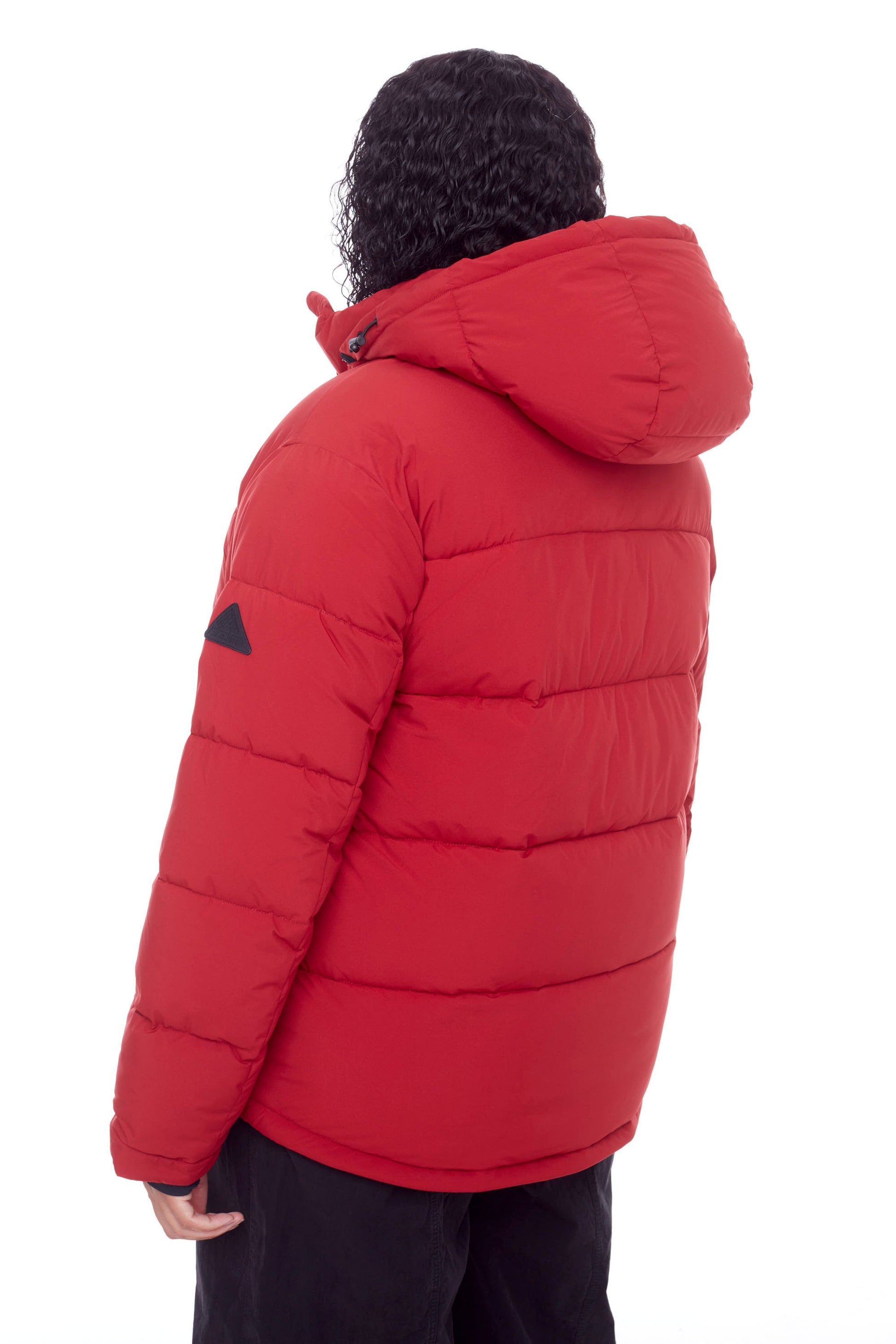 FORILLON PLUS | DOUDOUNE COURTE MATELASSÉE EN DUVET VÉGAN (RECYCLÉE) POUR FEMME, ROUGE FONCÉ (TAILLE GRANDE)