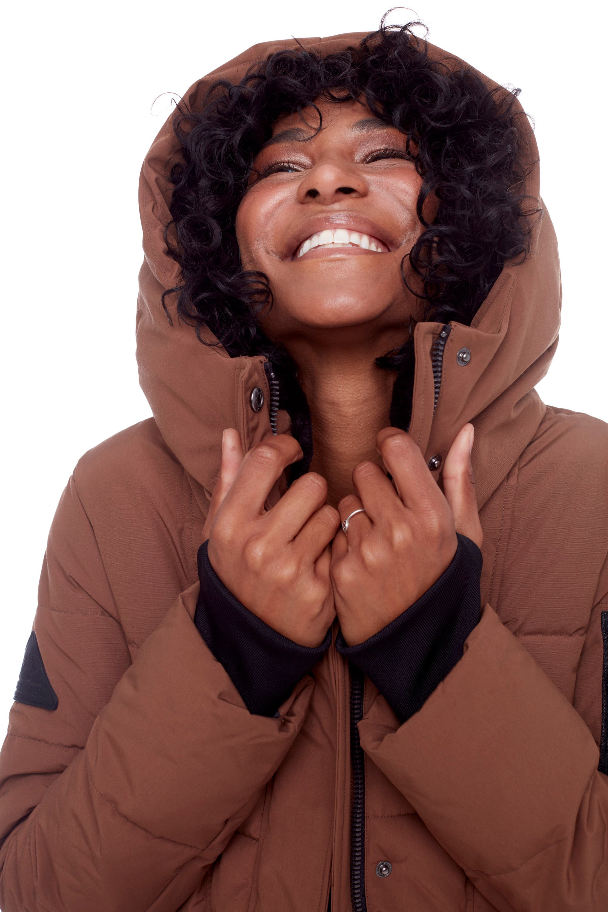 KOOTNEY | PARKA MI-LONGUE EN DUVET VÉGAN (RECYCLÉE) POUR FEMME, ÉRABLE