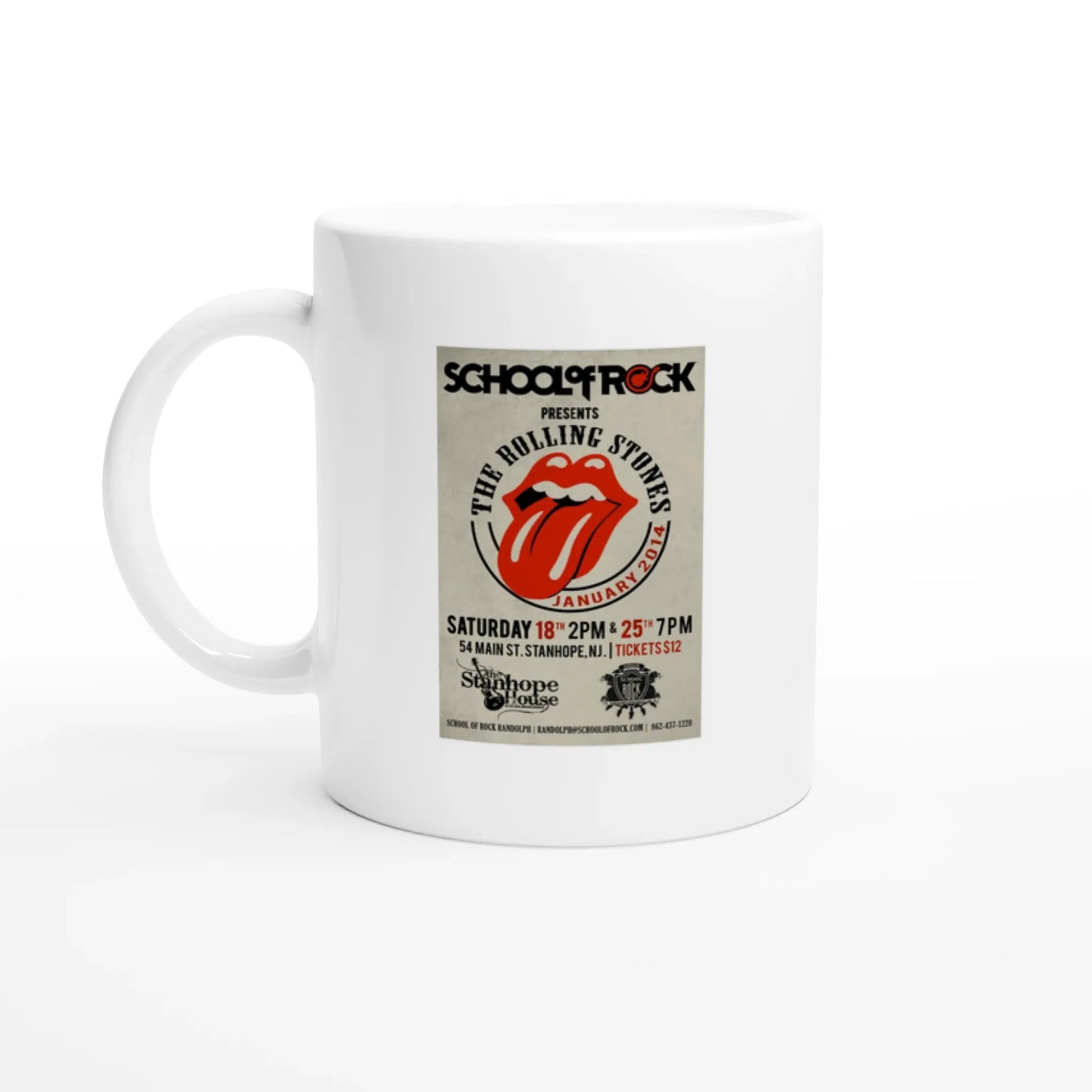 Mug avec affiche de l'école du rock