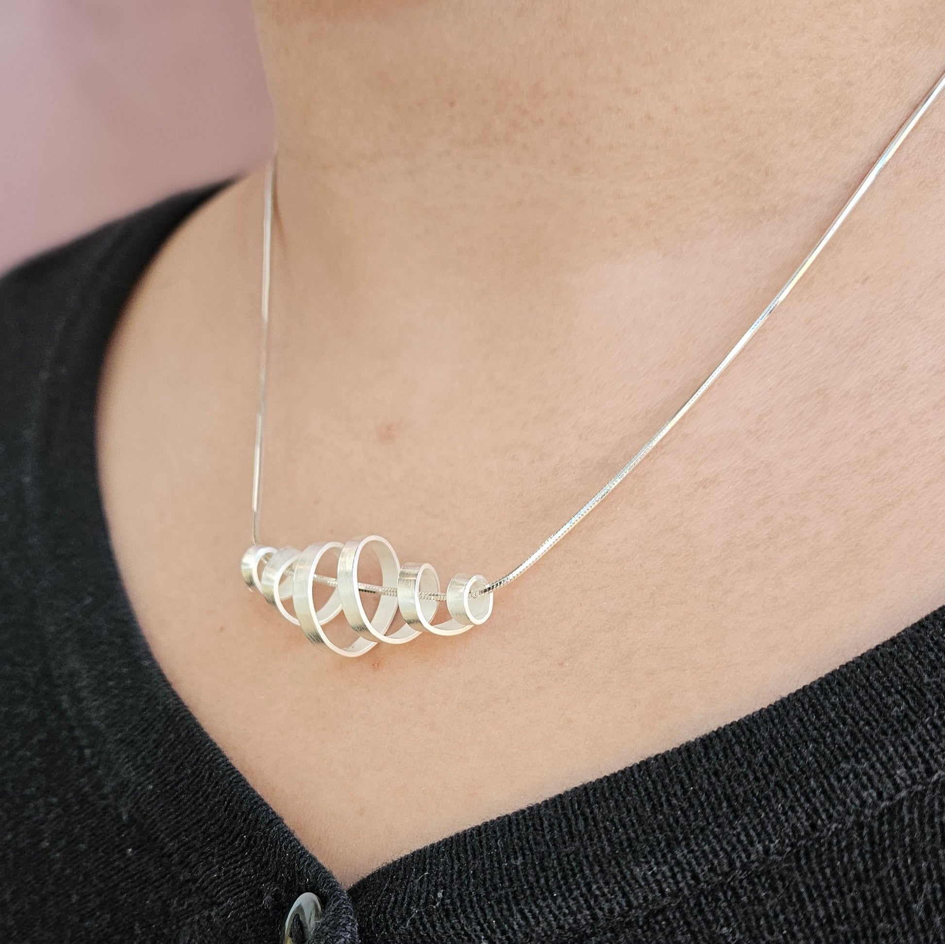 Ribbon Collection: Spiral Pendant