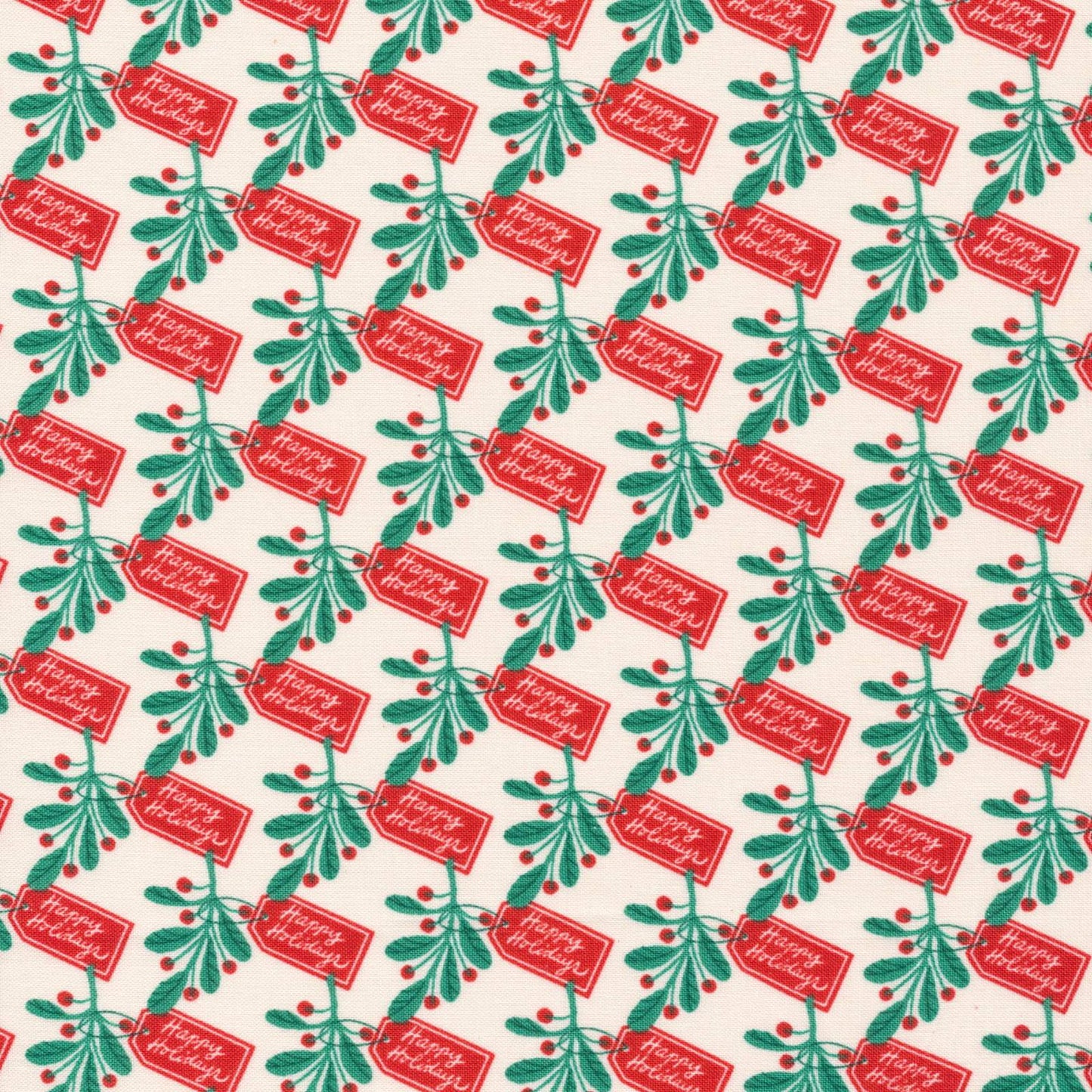 Christmas Past - Happy Holidays, 1/4 yard