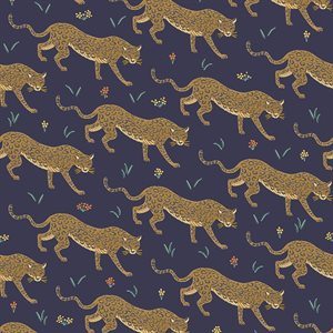 Rifle Paper Co. Camont; Jaguar - Navy, 1/4 yard