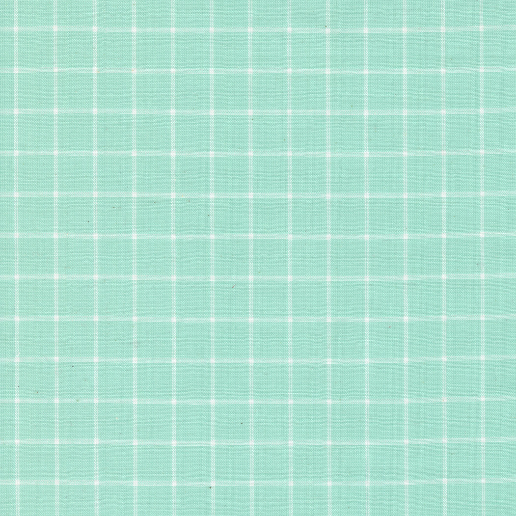 Merry Little Christmas Wovens; Checks -Aqua, 1/4 yard