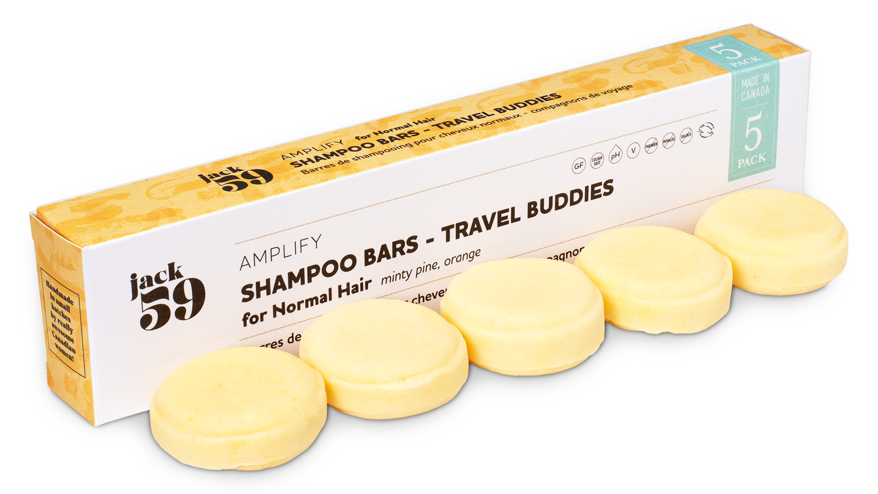 Recharge Travel Buddy, pack de 5 - Shampoing