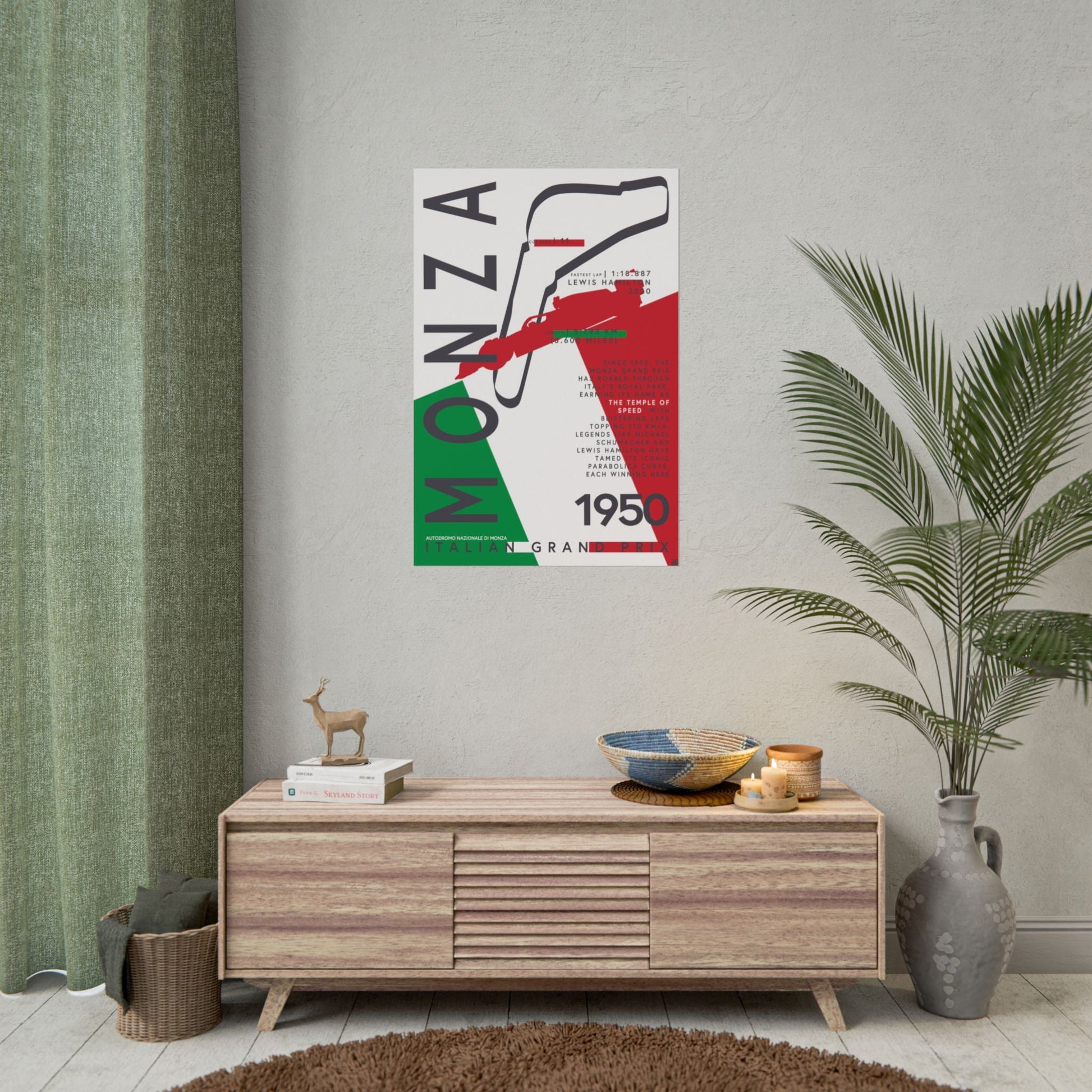 Affiche du Temple de la vitesse du Grand Prix de F1 de Monza