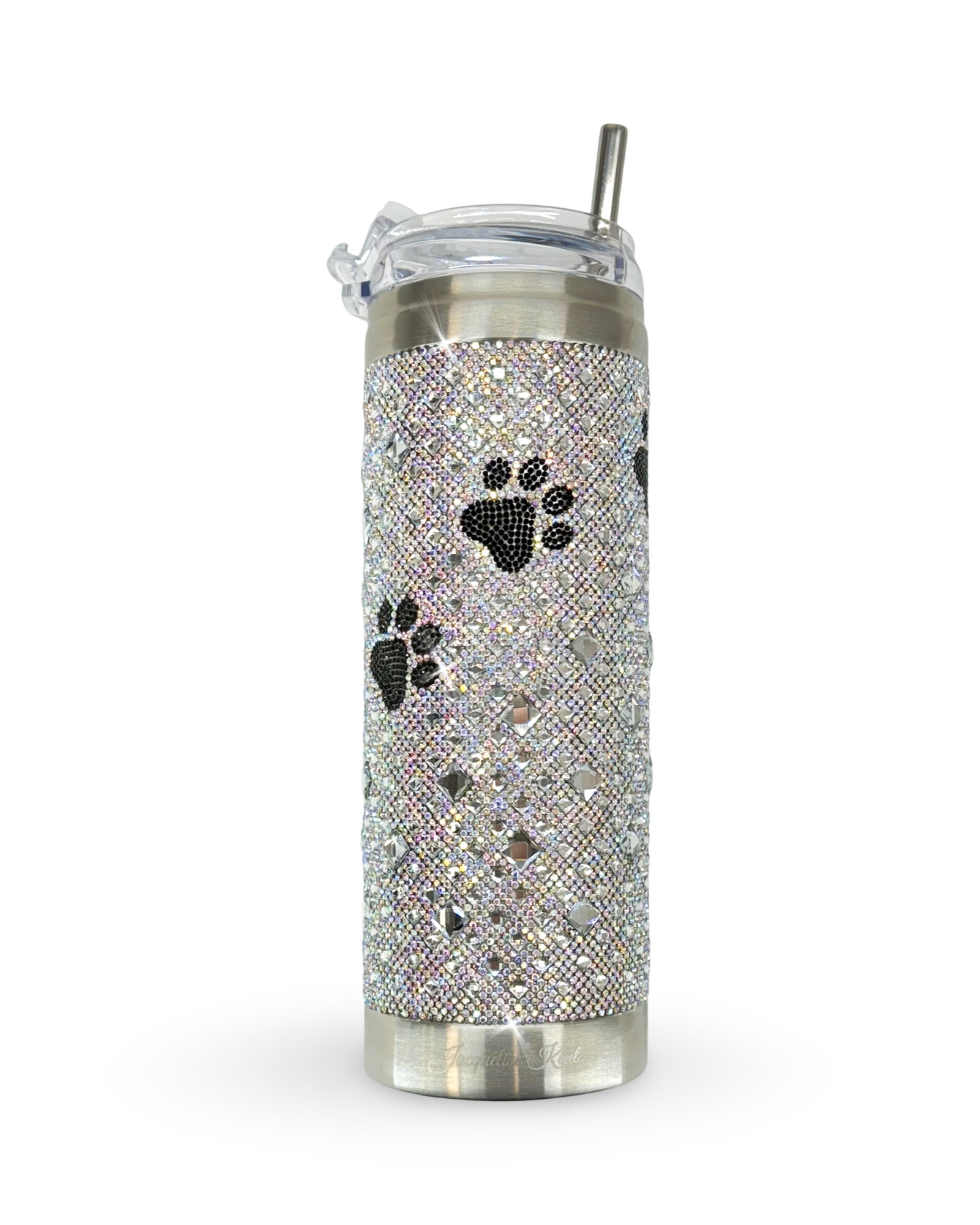 Gobelet en acier inoxydable orné de cristaux de 590 ml – Puppy Paw AB