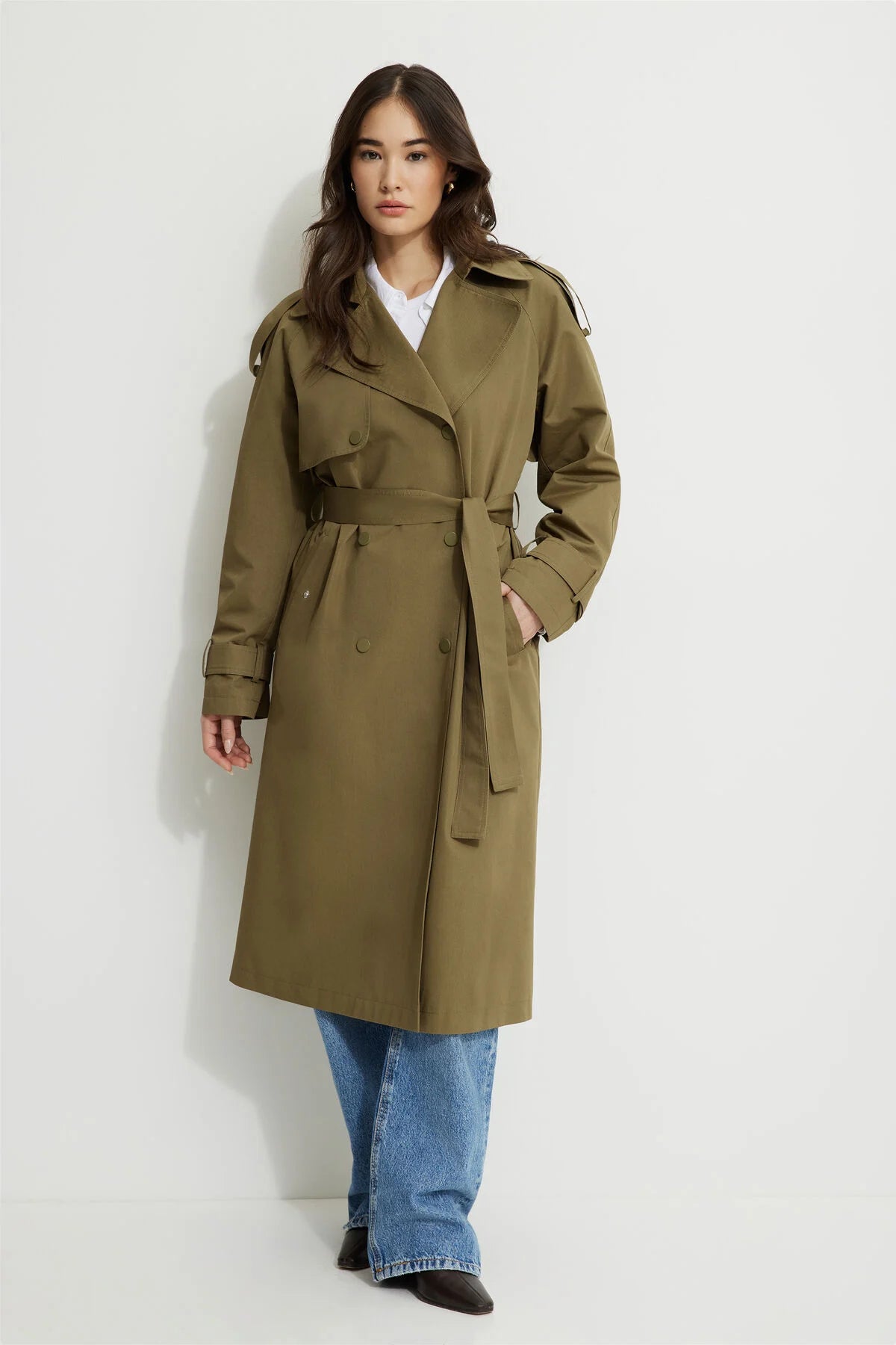 Trench-coat en sergé