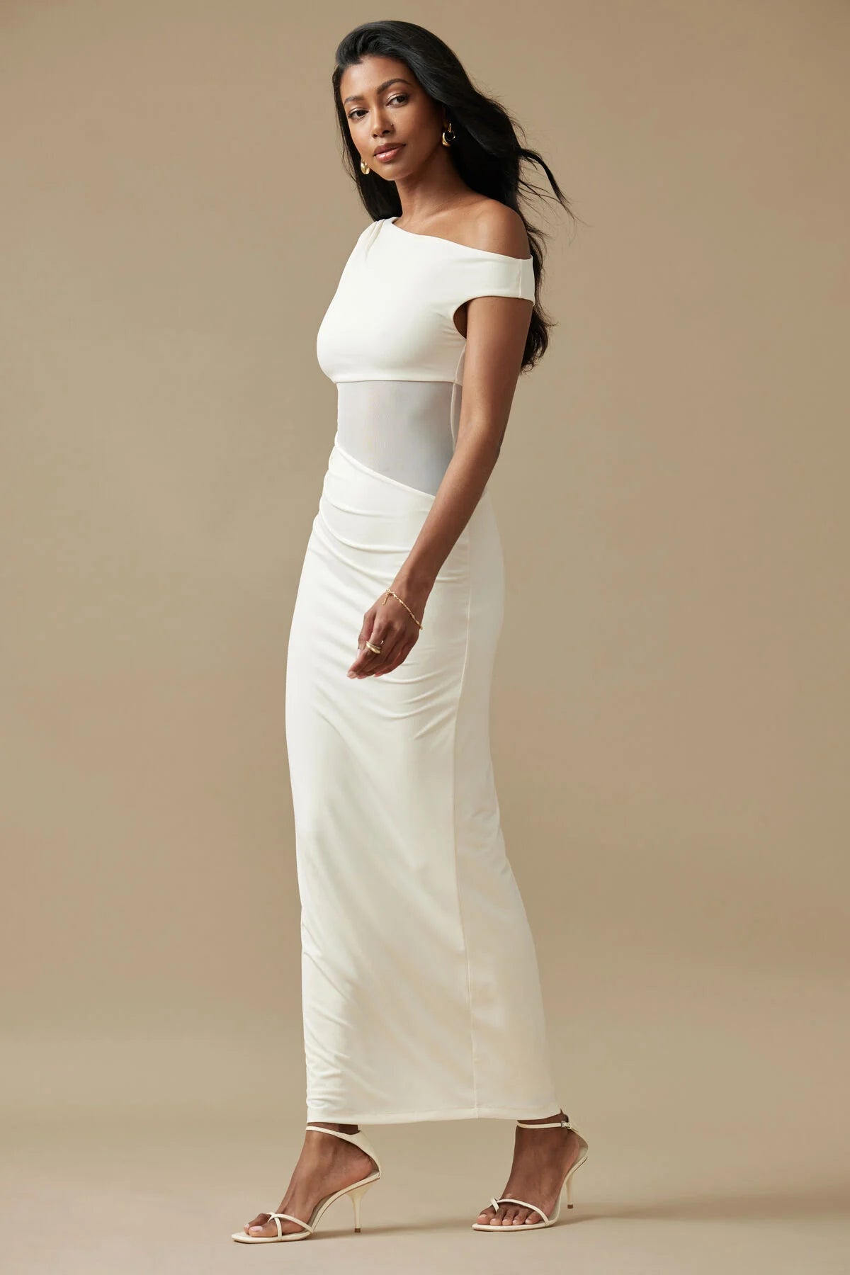 Sheer Sculpt Maxi Dress