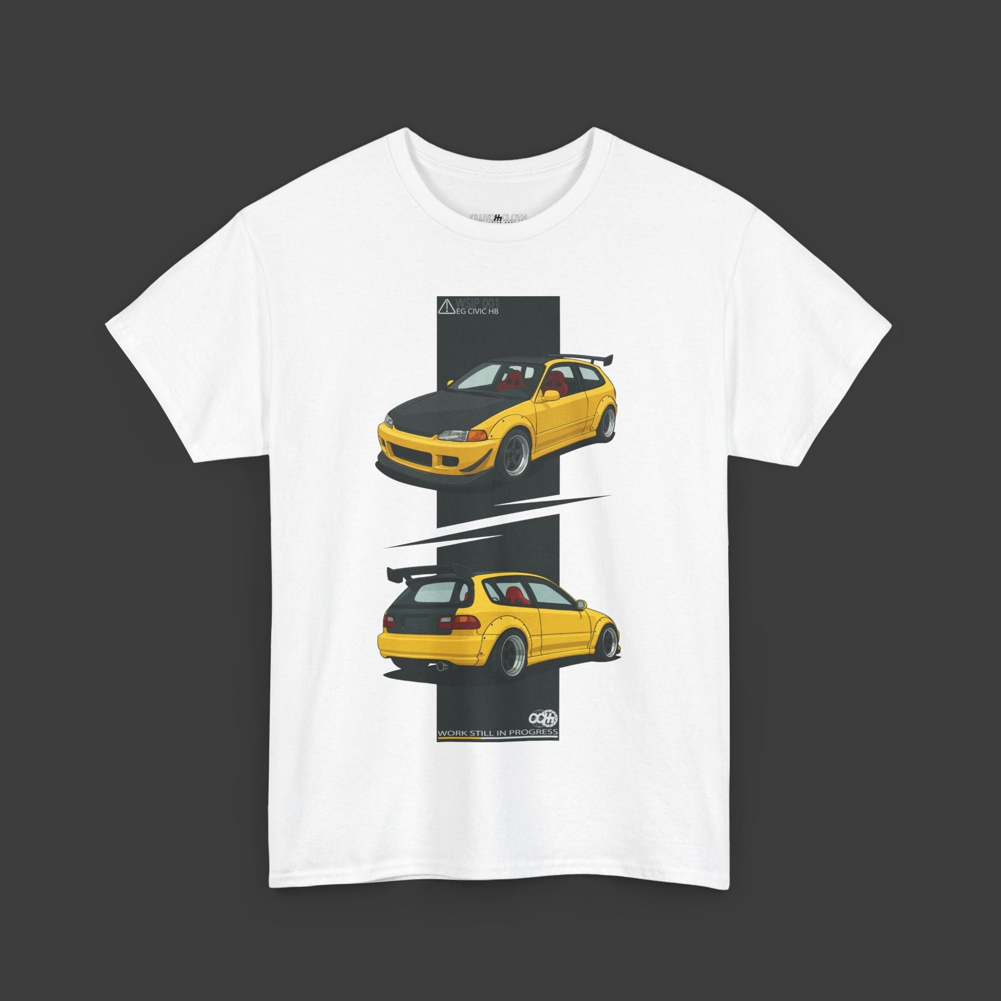 T-shirt graphique automobile ClutchCloth EG Hatch WSIP