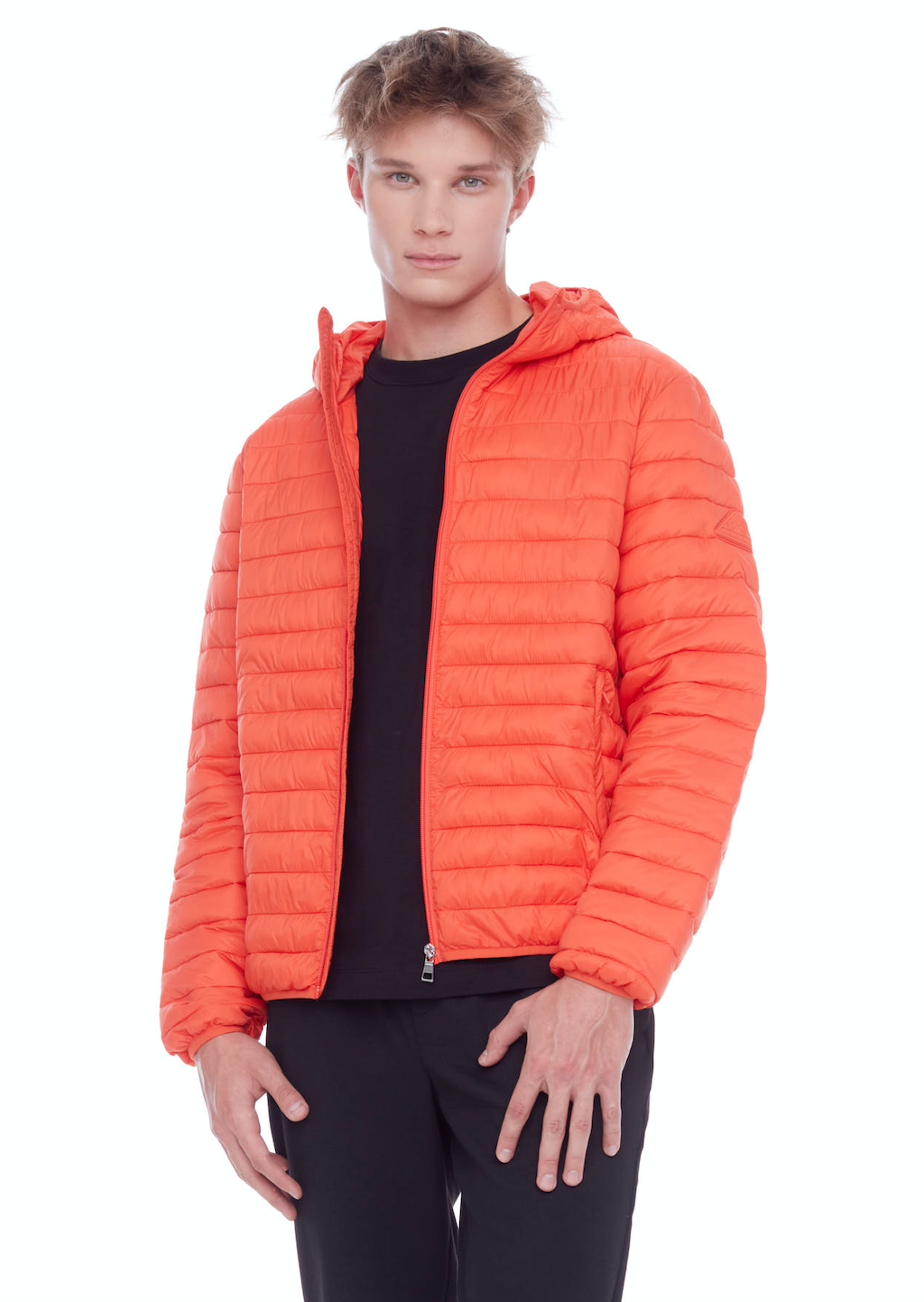YOHO HOMMES | DOUDOUNE LÉGÈRE ET COMPACTE EN DUVET VÉGAN (RECYCLÉE) POUR HOMMES, MANDARINE