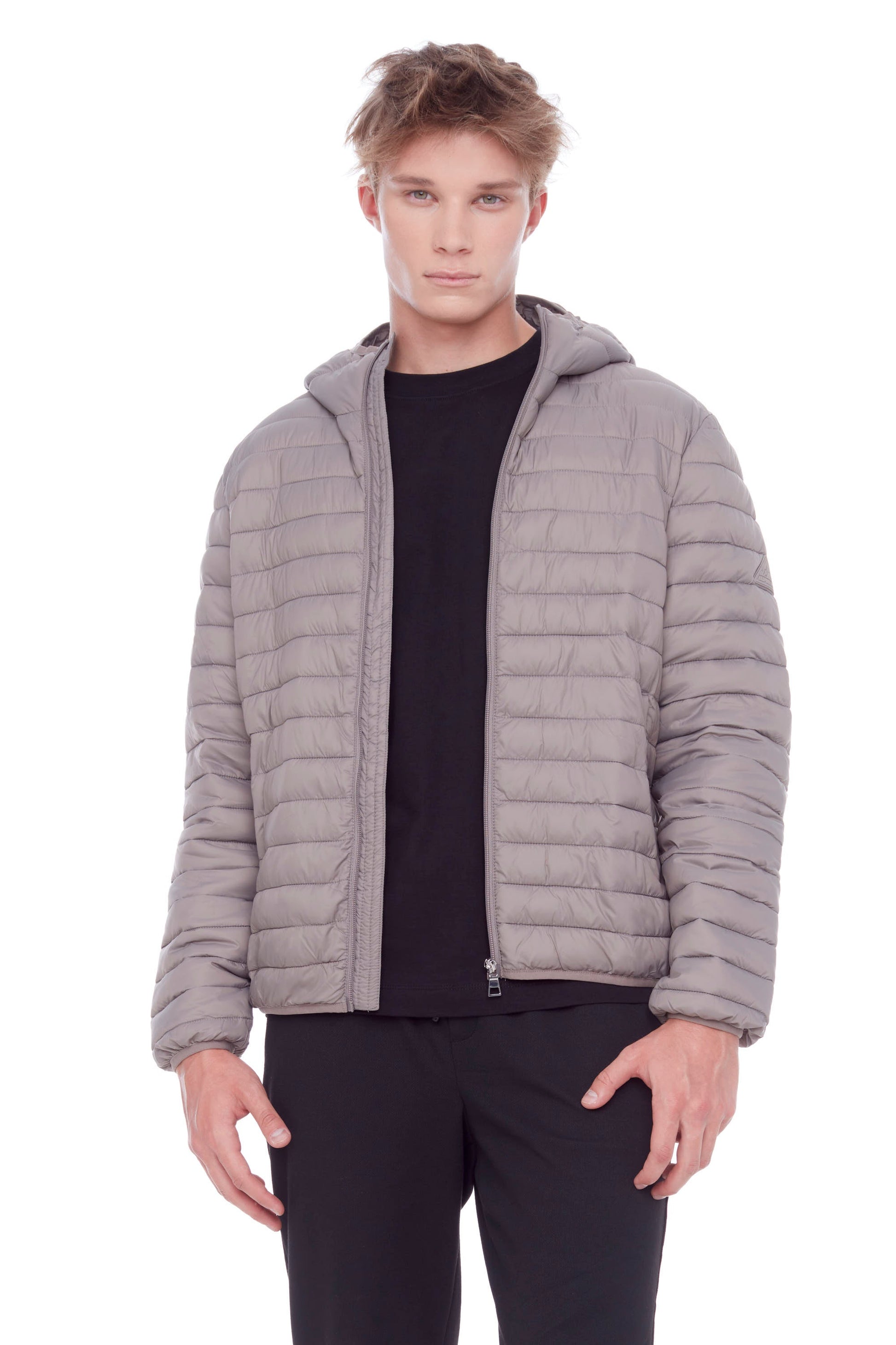 YOHO HOMMES | DOUDOUNE LÉGÈRE ET COMPACTE EN DUVET VÉGAN (RECYCLÉE) POUR HOMMES, TAUPE