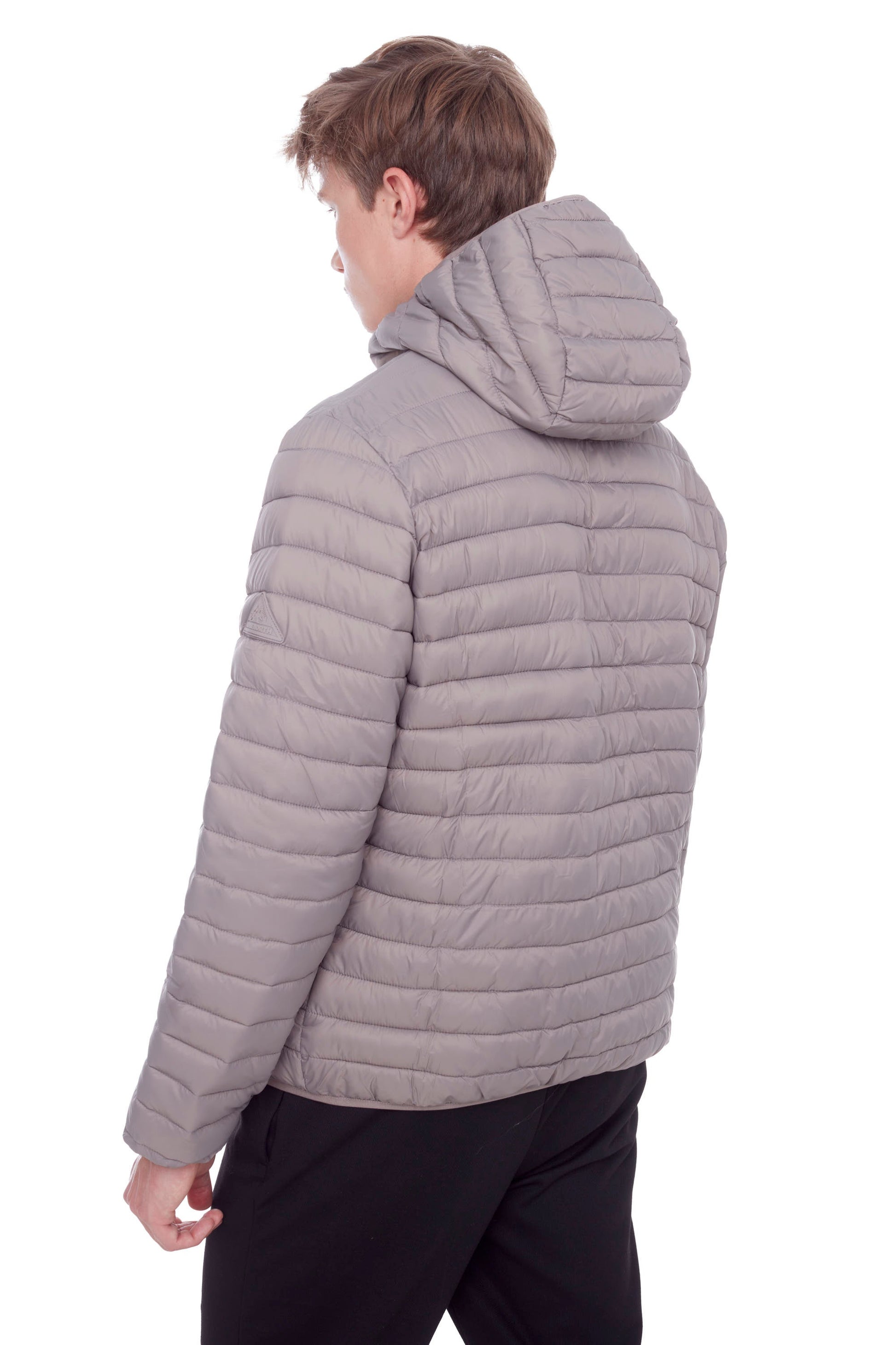 YOHO HOMMES | DOUDOUNE LÉGÈRE ET COMPACTE EN DUVET VÉGAN (RECYCLÉE) POUR HOMMES, TAUPE