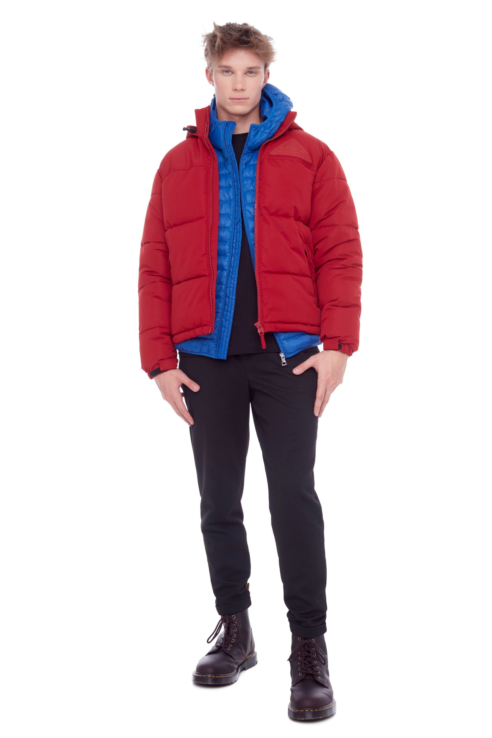 YOHO HOMMES | DOUDOUNE LÉGÈRE ET COMPACTE EN DUVET VÉGAN (RECYCLÉE) POUR HOMMES, COBALT
