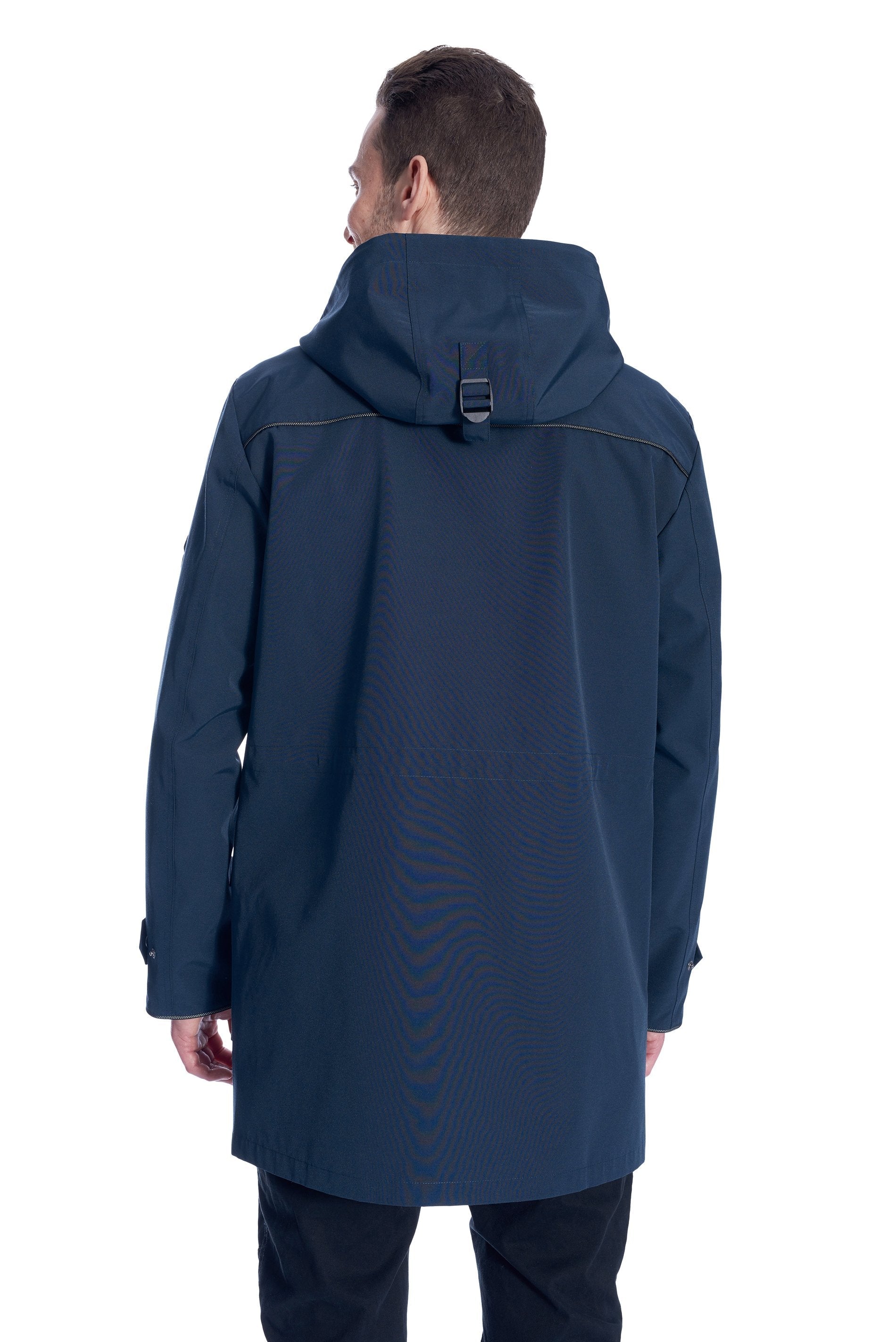 BANKS | IMPERMÉABLE À CORDON POUR HOMME, BLEU MARINE