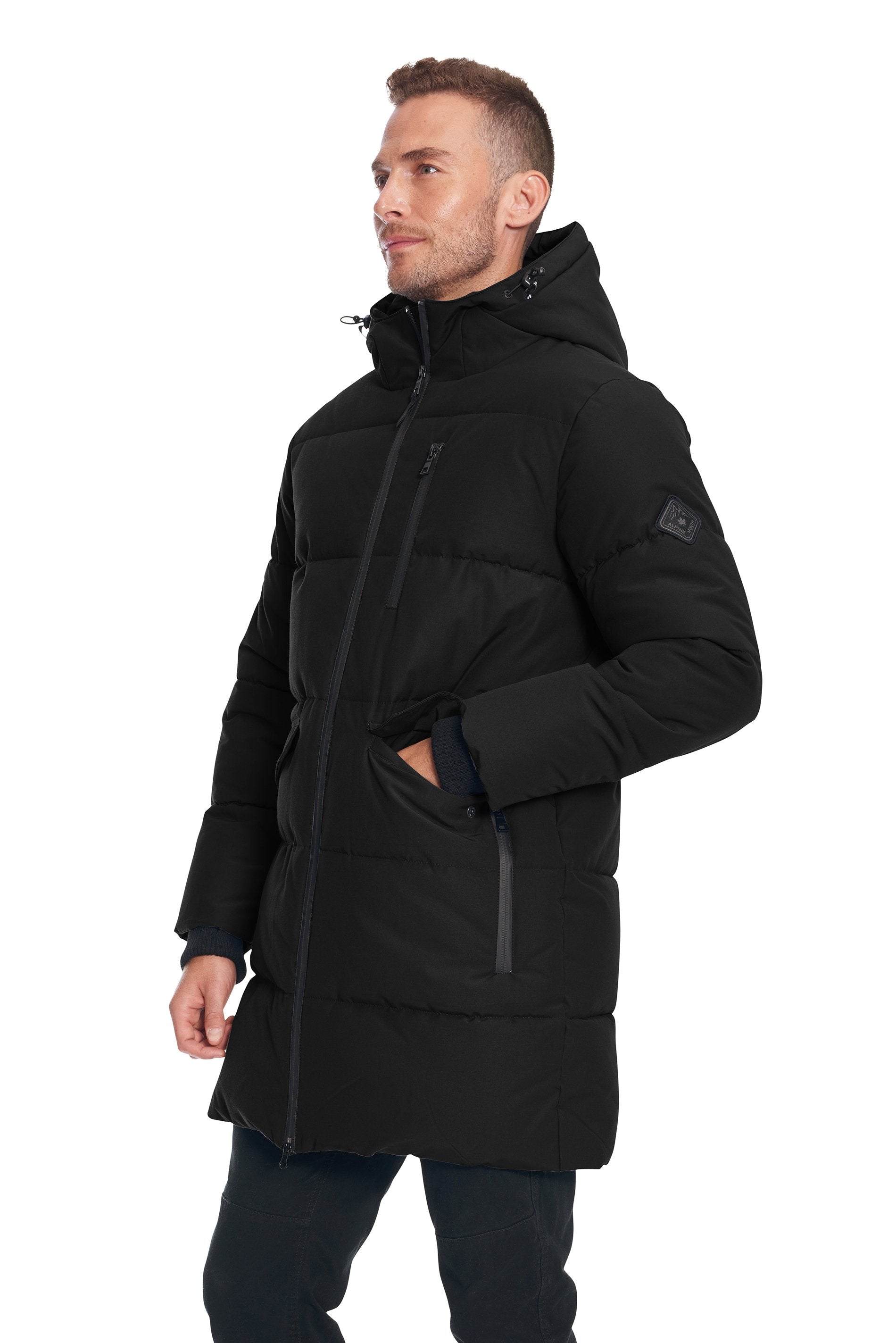 JASPER | DOUDOUNE EN DUVET VÉGAN (RECYCLÉE) POUR HOMME, NOIR