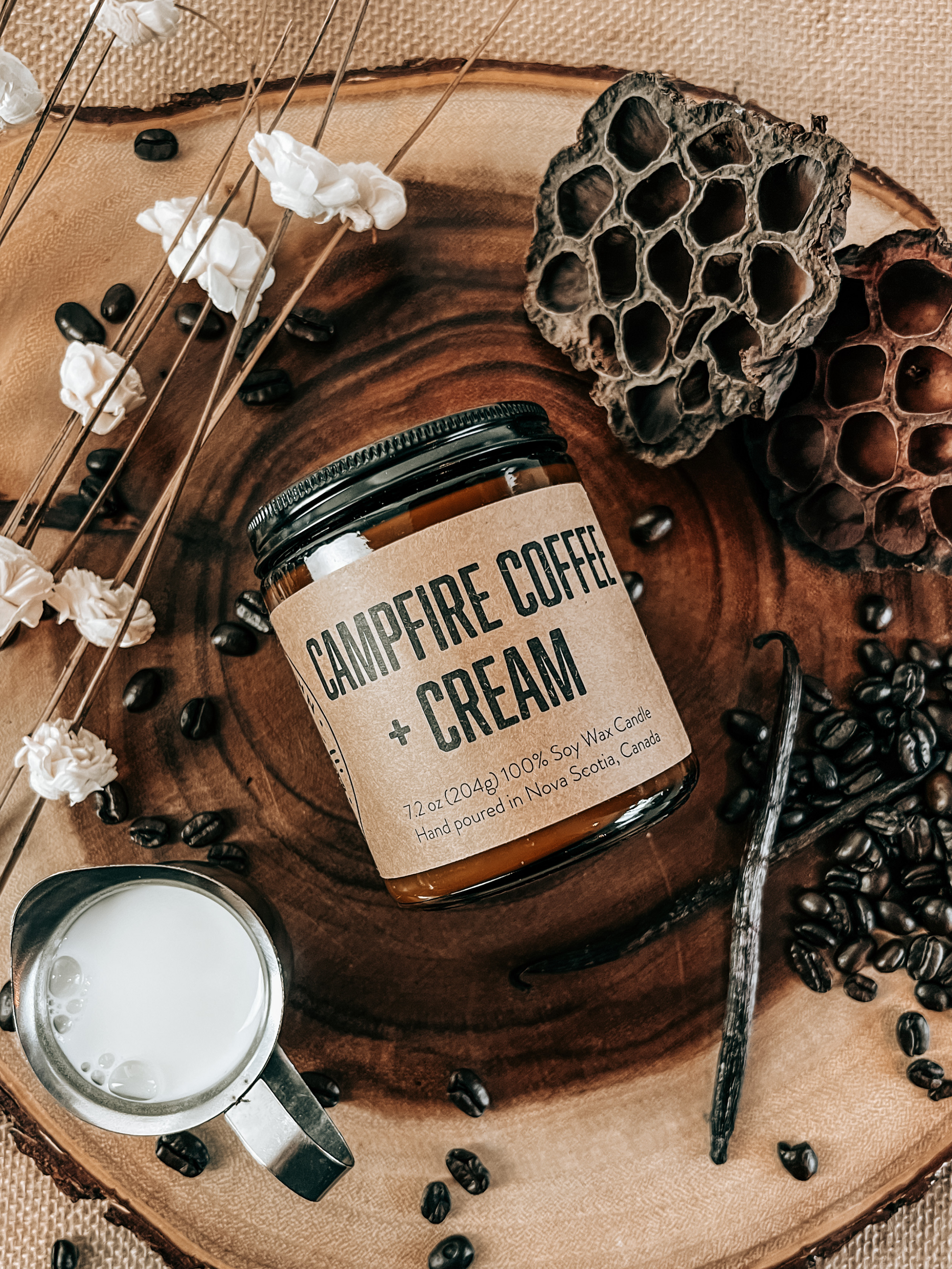 CAFÉ + CRÈME AU FEU DE CAMP