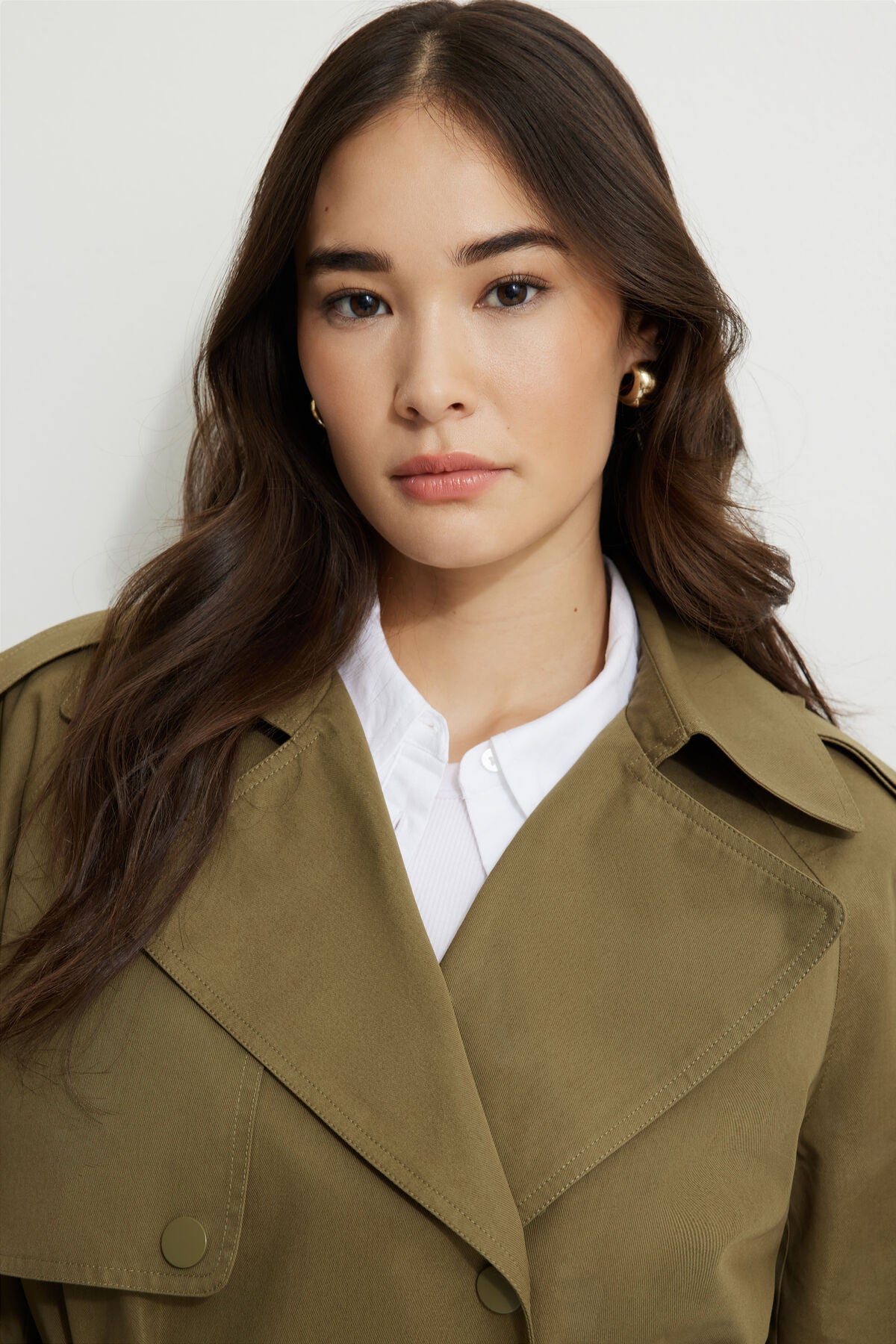 Trench-coat en sergé