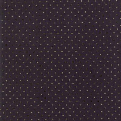 Add It Up Black & Gold, 1/4 yard