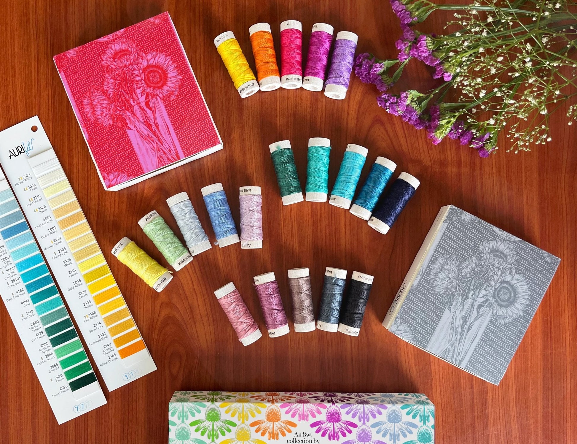 Fil Aurifil 8wt – Indélébile par Anna Maria Textiles