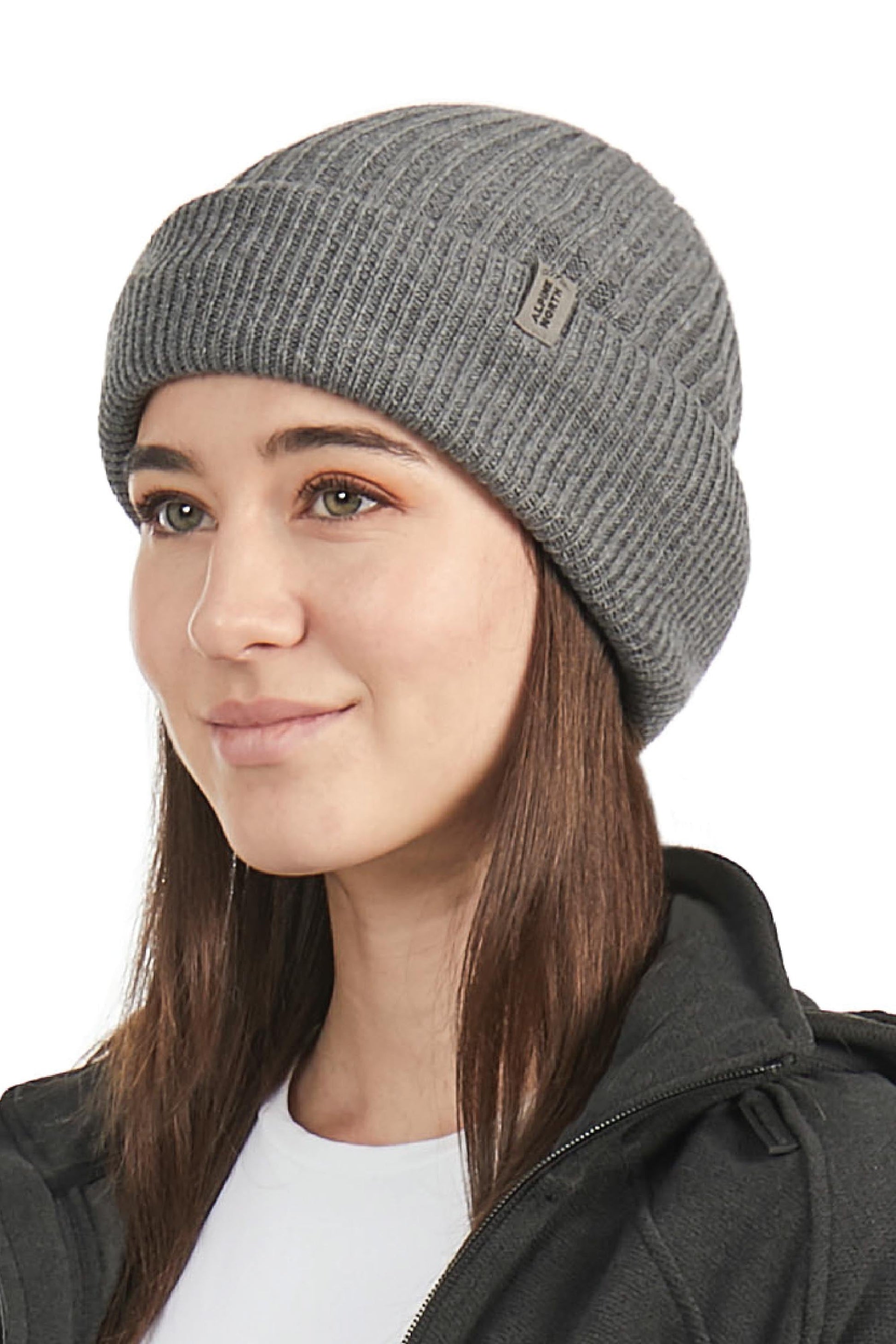 MUSKOKA | UNISEX CUFF BEANIE, HEATHER GREY
