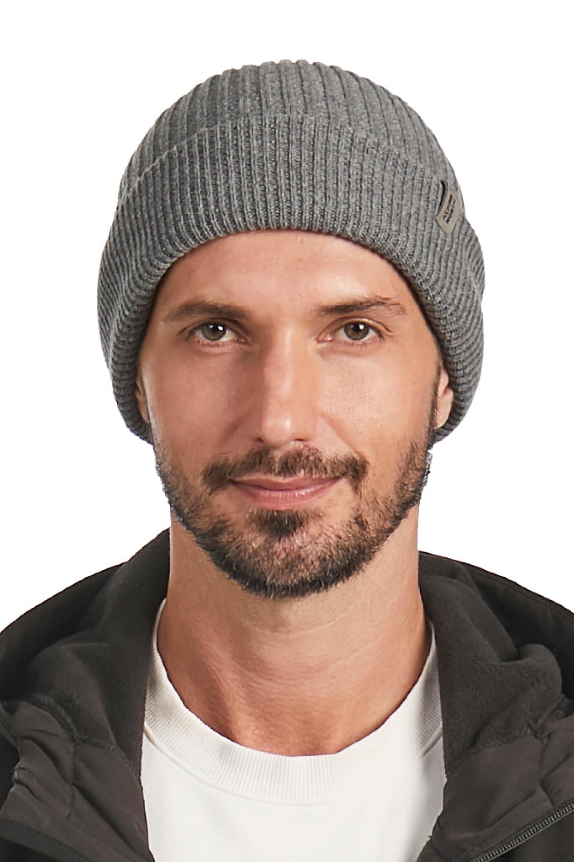 MUSKOKA | UNISEX CUFF BEANIE, HEATHER GREY