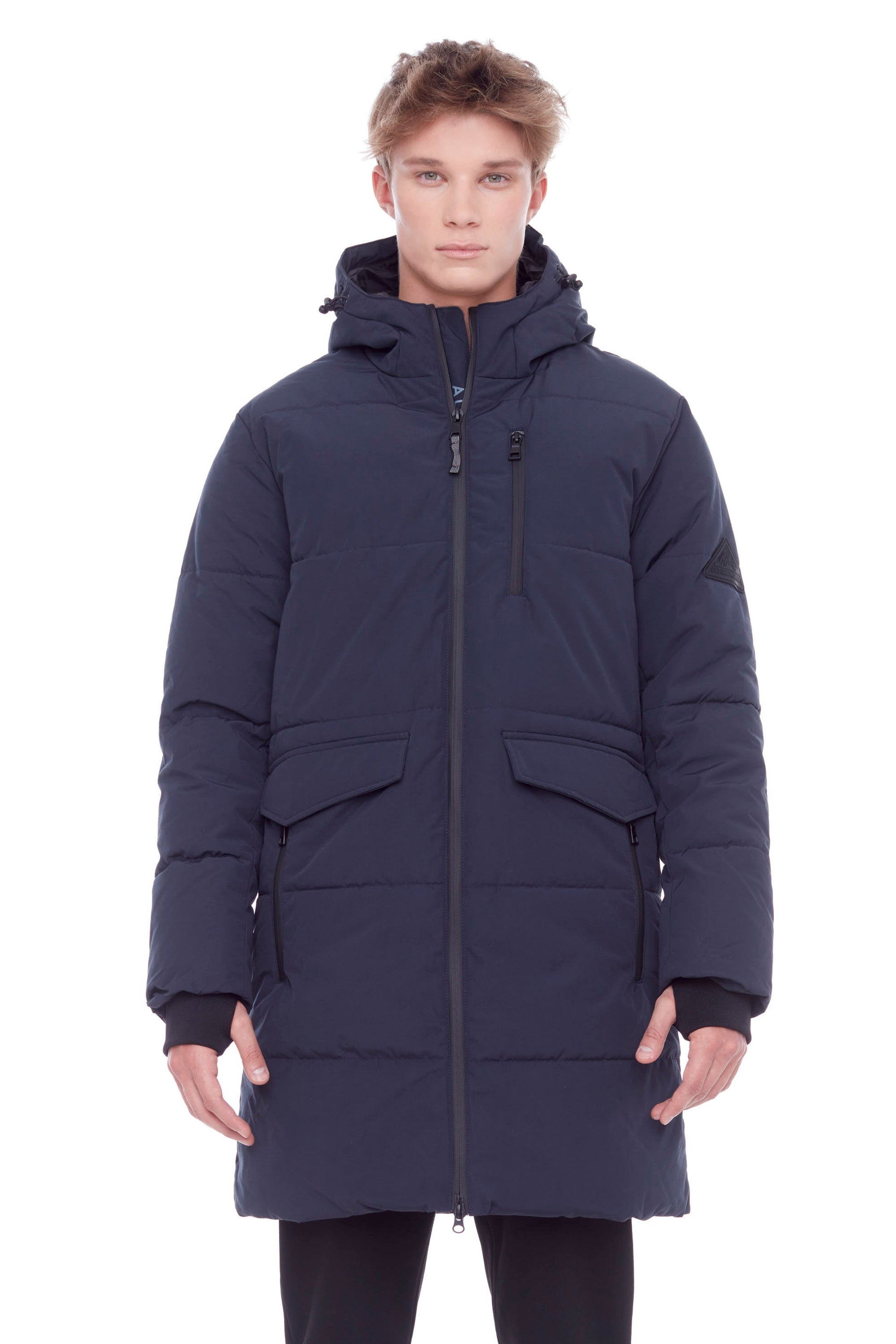 JASPER | DOUDOUNE EN DUVET VÉGAN (RECYCLÉE) POUR HOMME, BLEU MARINE