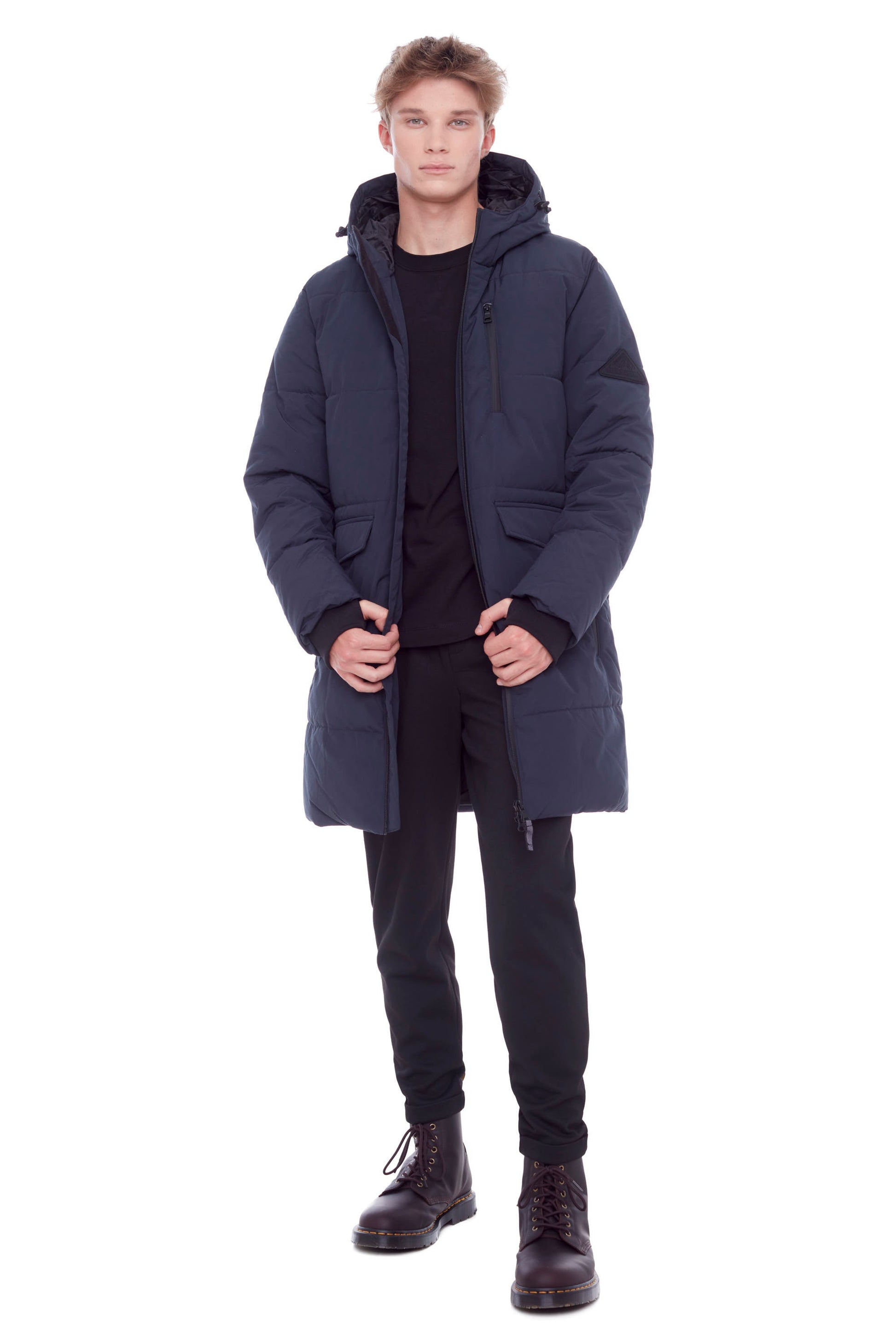 JASPER | DOUDOUNE EN DUVET VÉGAN (RECYCLÉE) POUR HOMME, BLEU MARINE