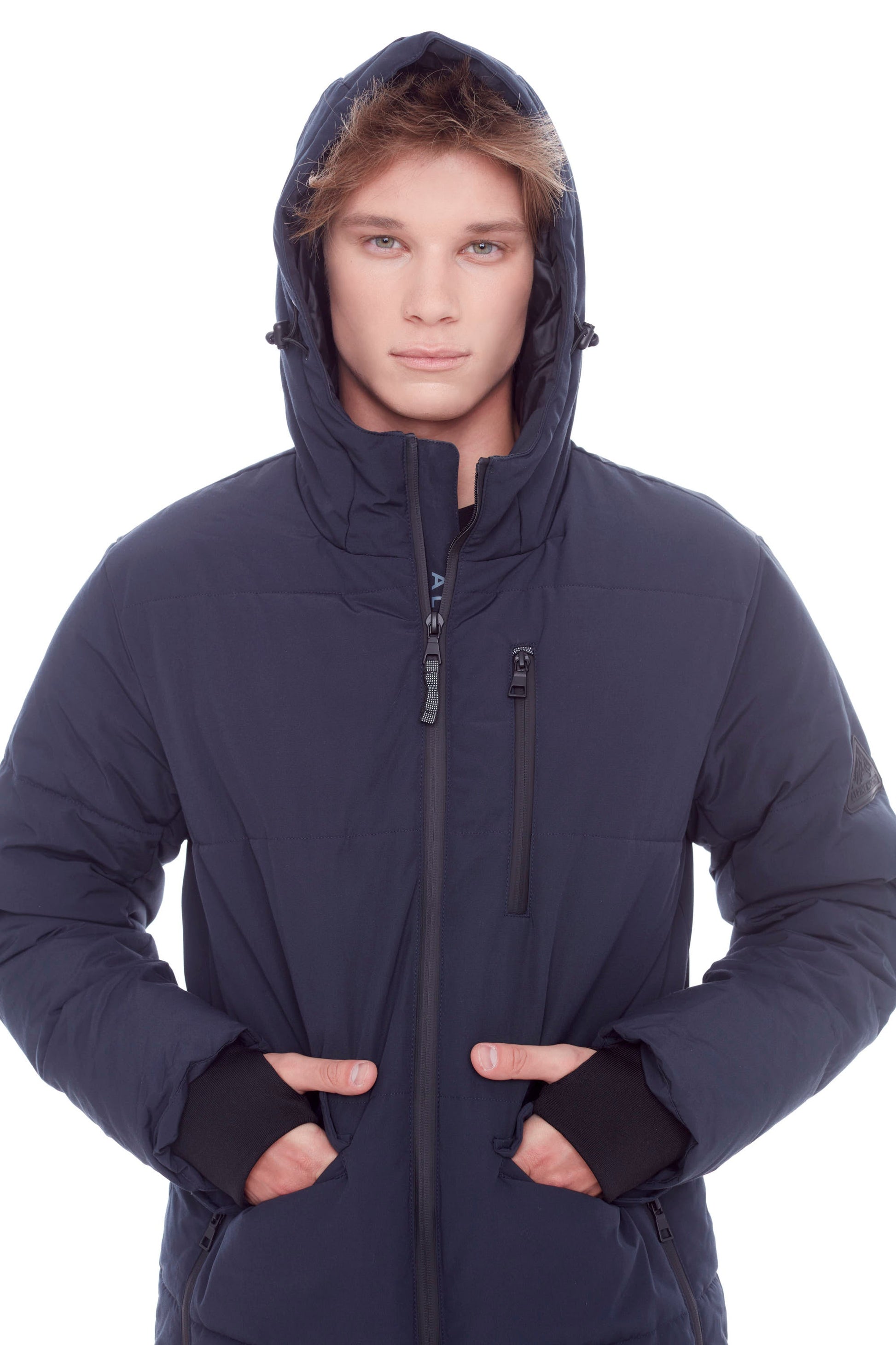 JASPER | DOUDOUNE EN DUVET VÉGAN (RECYCLÉE) POUR HOMME, BLEU MARINE