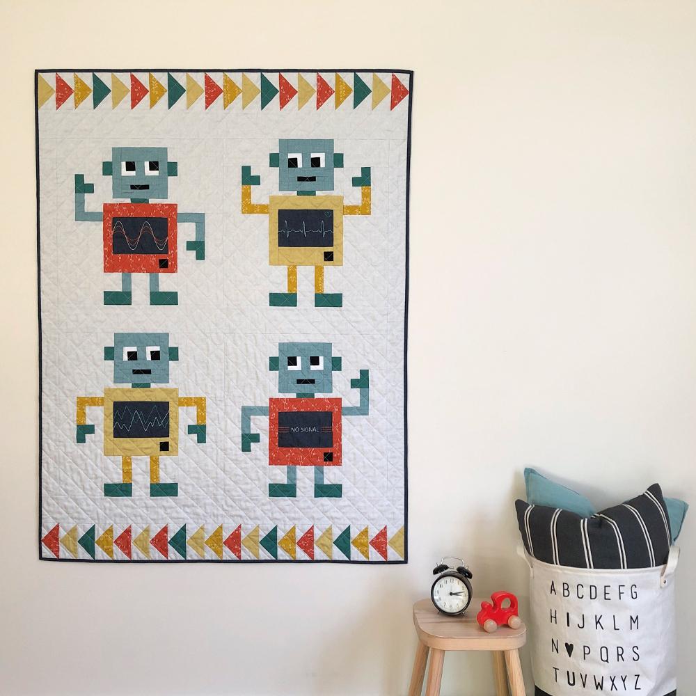 Rocking Robots Quilt Pattern