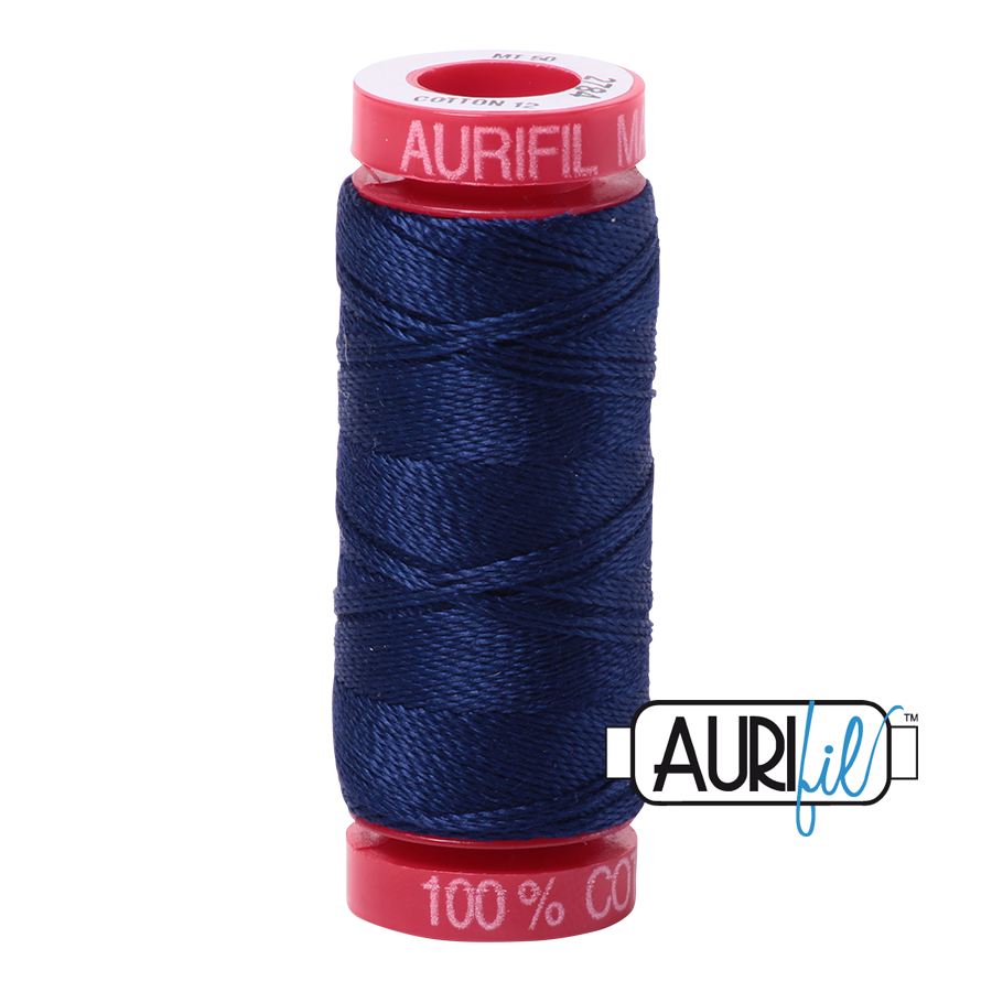 Aurifil Thread - Dark Navy 2784 - 12wt