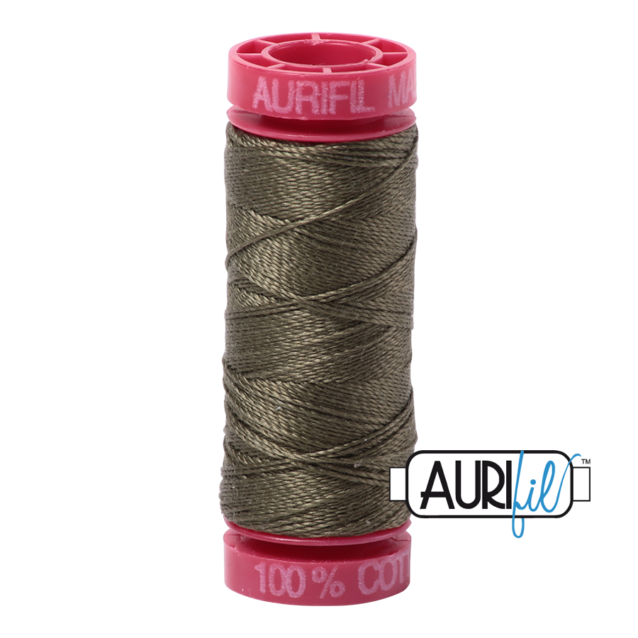 Fil Aurifil – Vert armée 2905 – 12wt