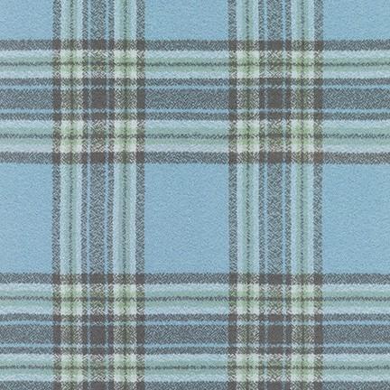 Flanelle biologique Mammoth - Piscine, 1/4 yard