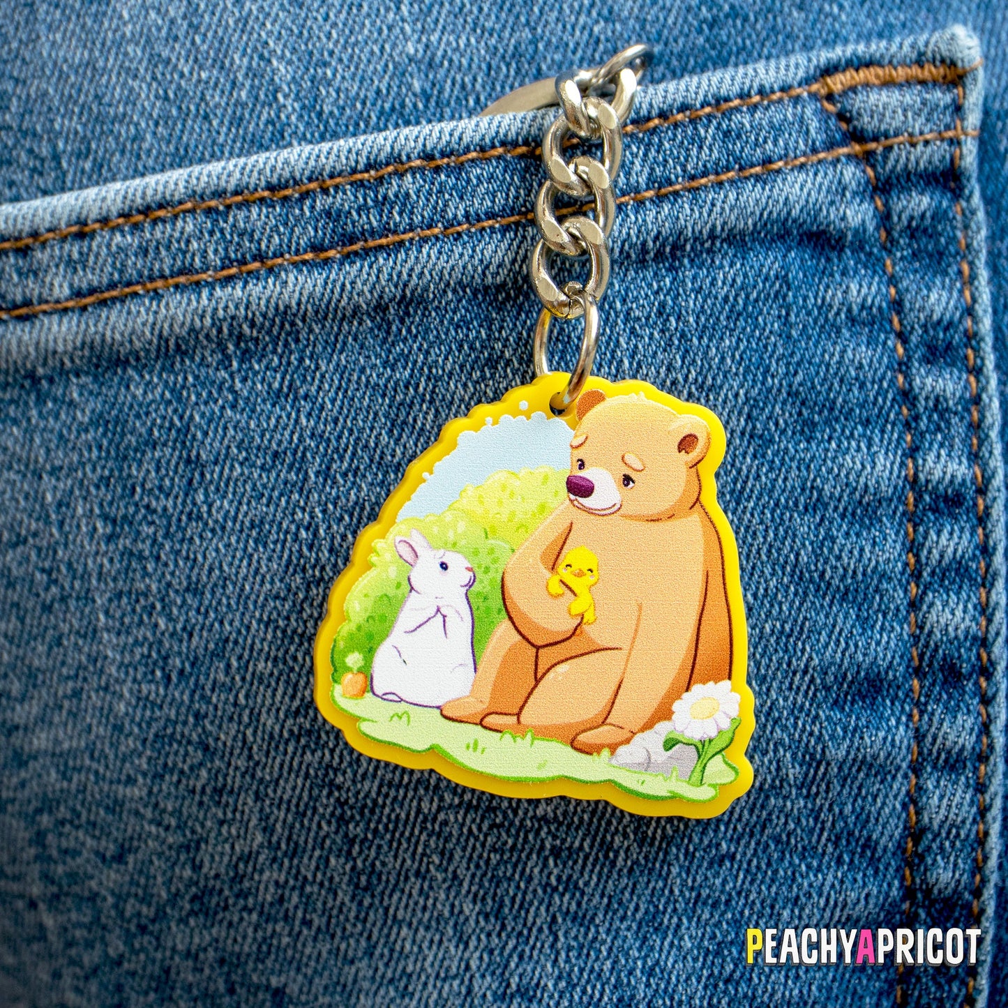 Bear and Friends Cozy Keychain
