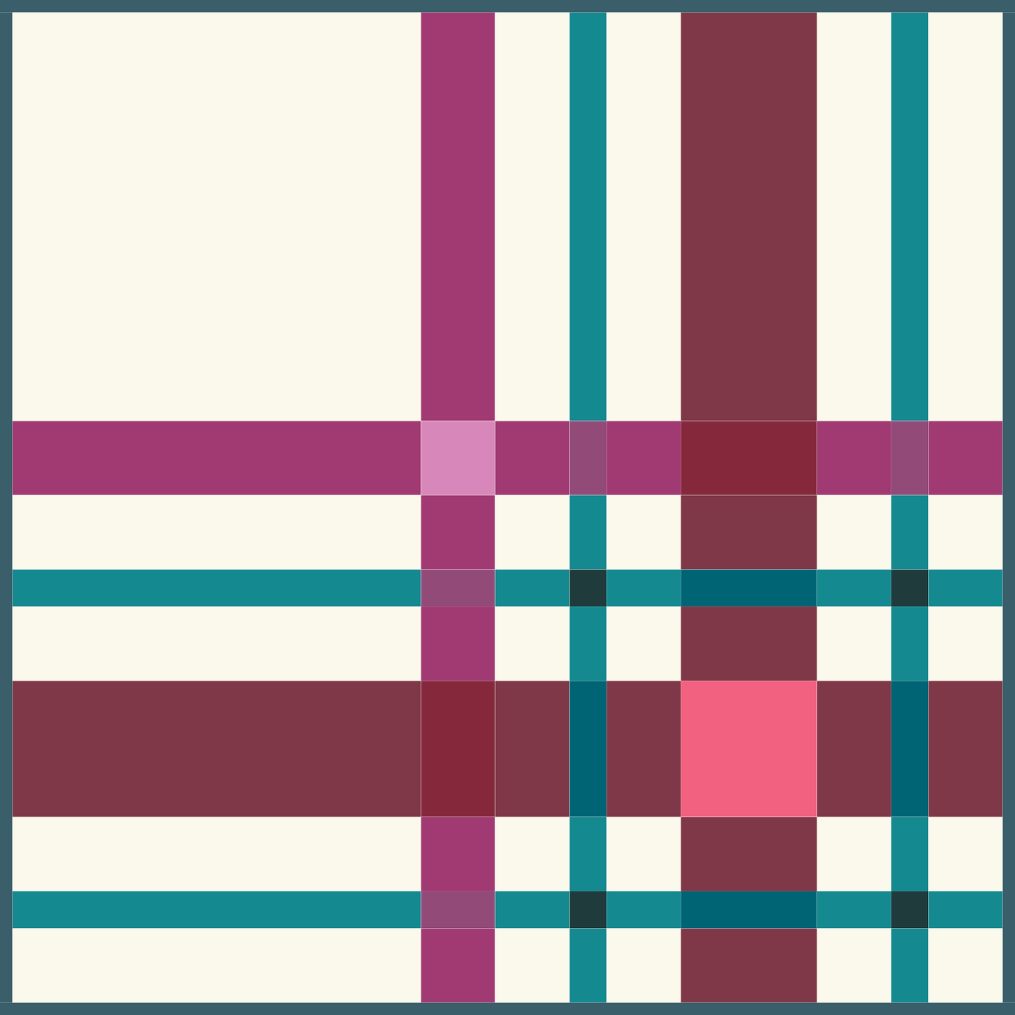 Upscale Plaid Quilt Kit - Berry Green colours