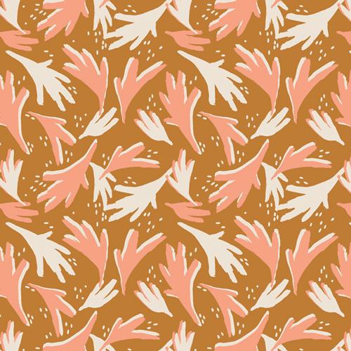 AGF Terra Kotta Collection; Freckled Leaves, 1/4 yard