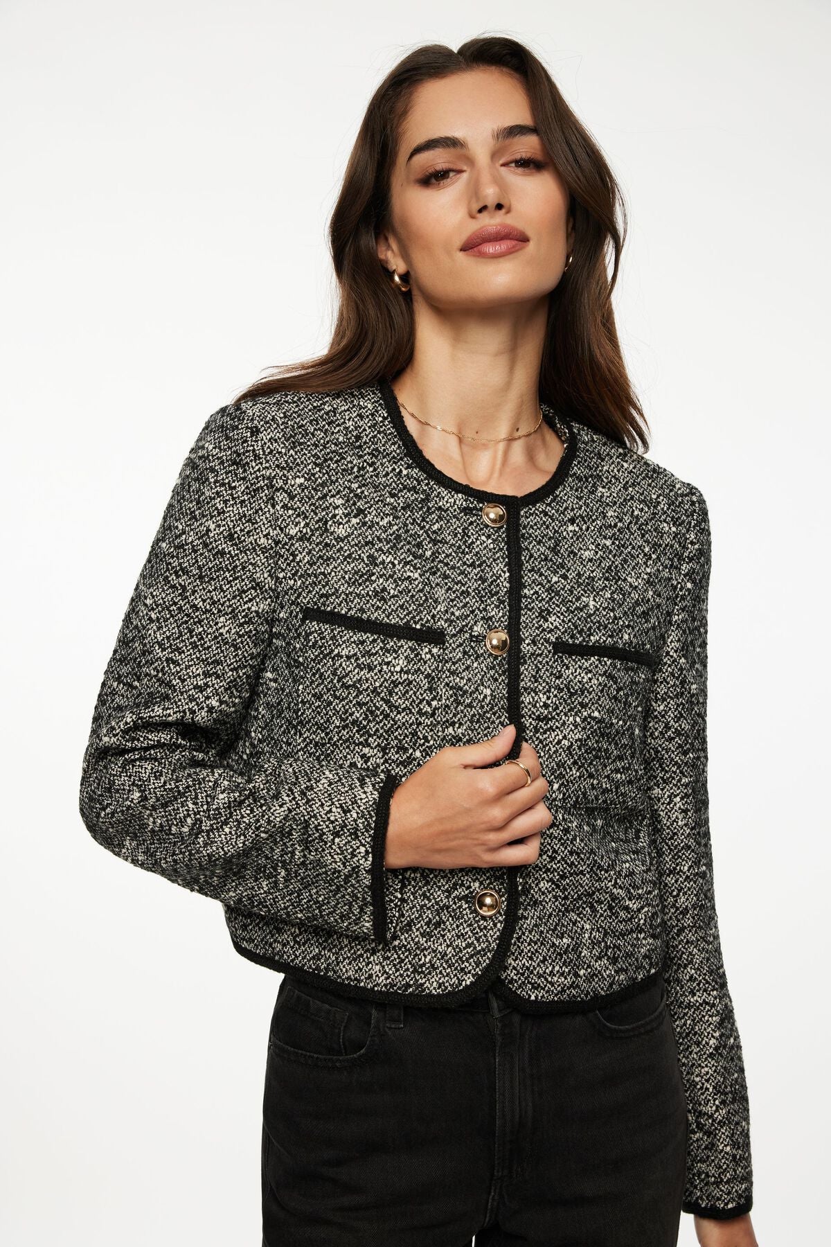 Blazer en tweed bouclé Margaux