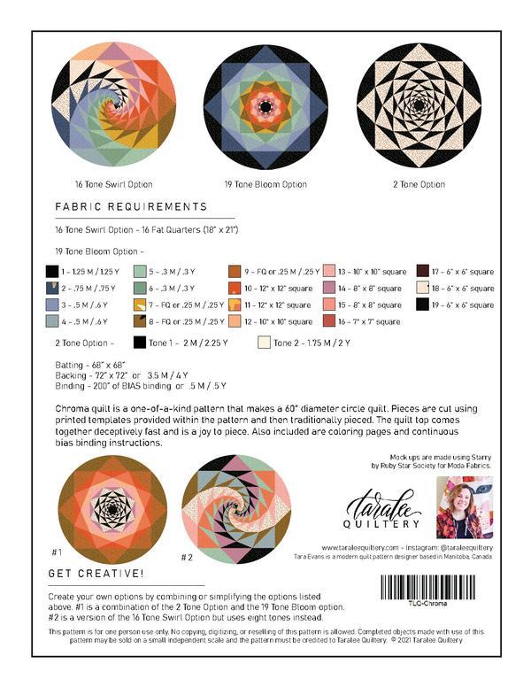 Chroma Pattern by Taralee Quiltery