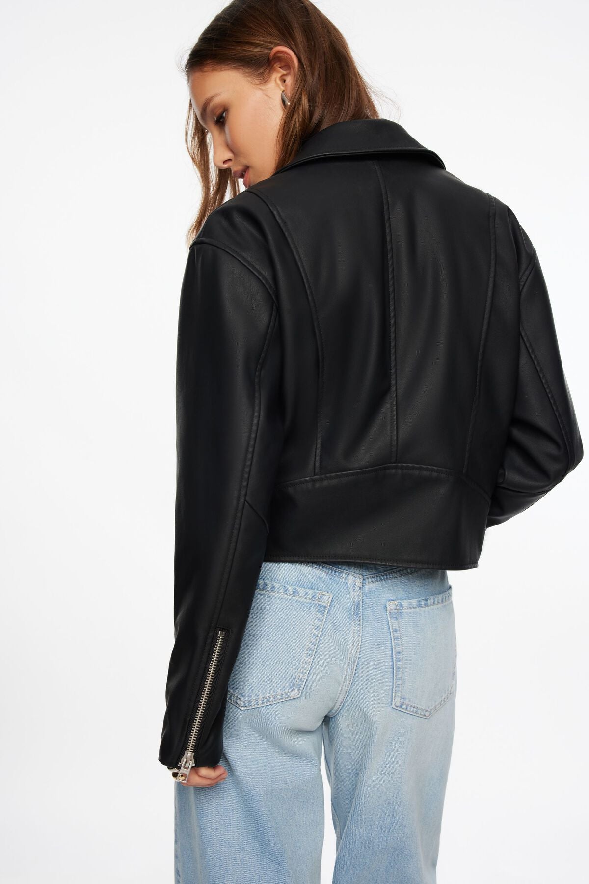 Veste de motard surdimensionnée