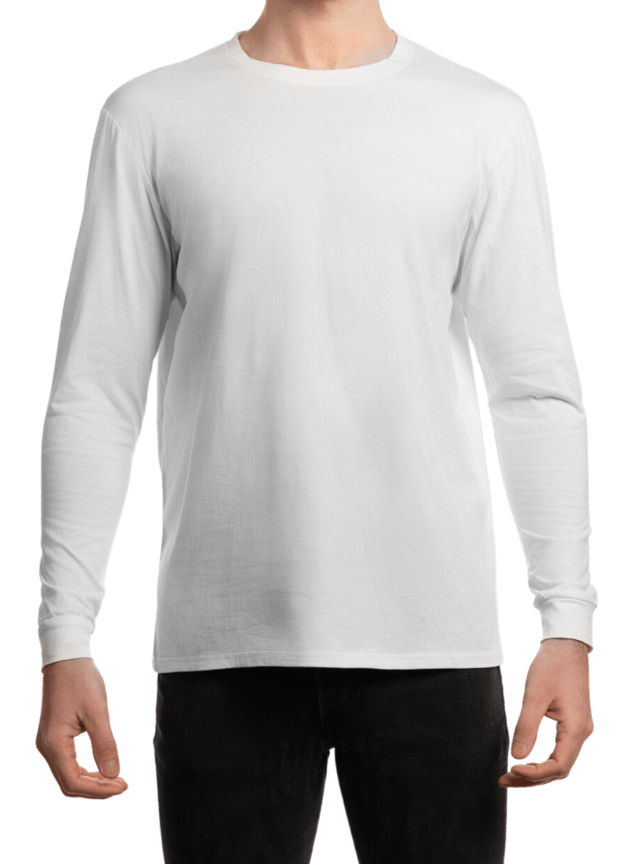 Men's Organic Cotton L/S Crew T-Shirt With Cuff