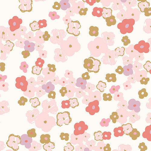 Notes d'amour en flanelle AGF Snuggles ; 1/4 yard