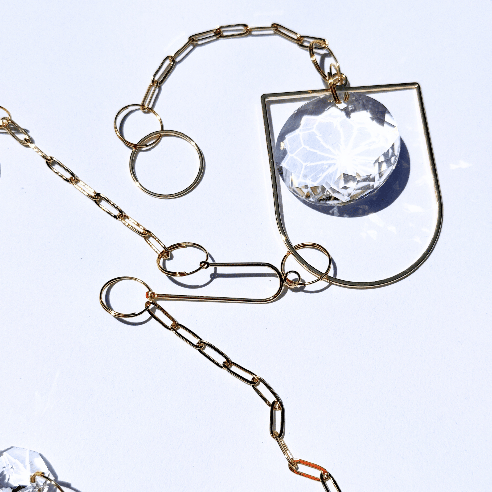 Capteur de soleil prisme en forme d'étoile filante