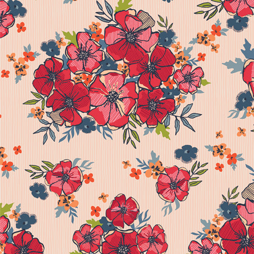 AGF The Flower Fields; Blooming Burst Sunrise, 1/4 yard