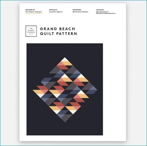 Modèle de courtepointe Grand Beach par The Blanket Statement
