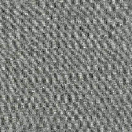 Mélange lin/coton teint en fil Essex - Graphite, 1/4 yard