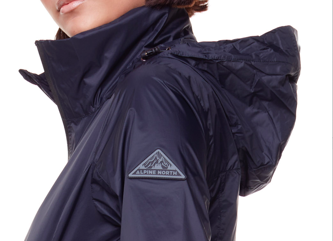 PELLY PLUS | VESTE COUPE-VENT ULTRA-LÉGÈRE (RECYCLÉE) POUR FEMME, NOIRE (TAILLE GRANDE)